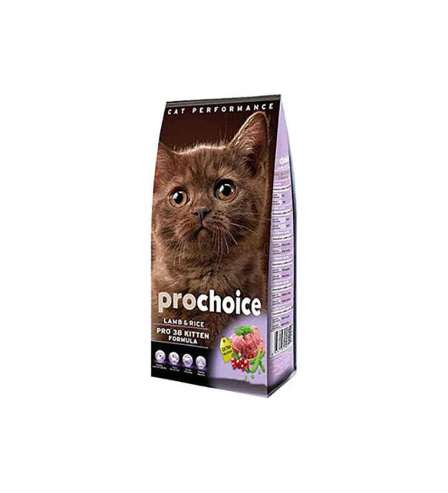 ATLAS PET SHOP Pro Choice Pro 38 Kitten Lamb Kitten Cat Food 2 kg