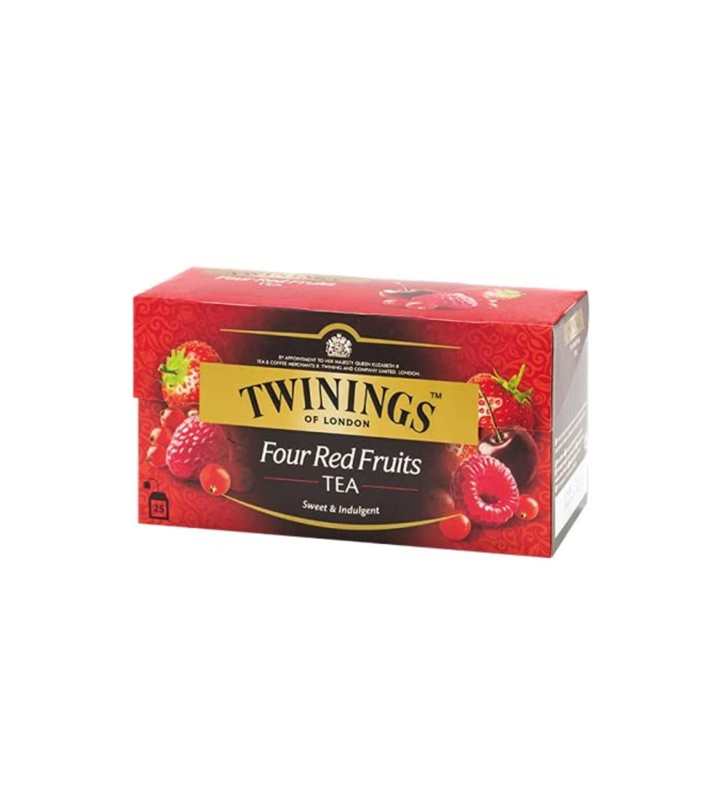 Twinings Four Red Fruits Tea - Sweet & Indulgent (25X2G) 50g
