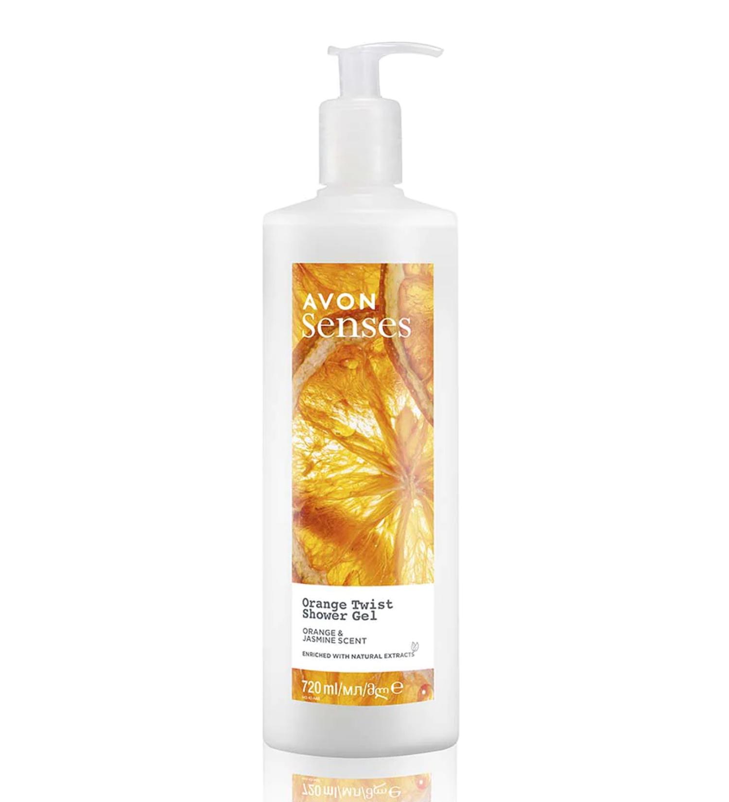 Avon Senses Orange Twist Orange and Jasmine Scented Shower Gel 720 Ml.