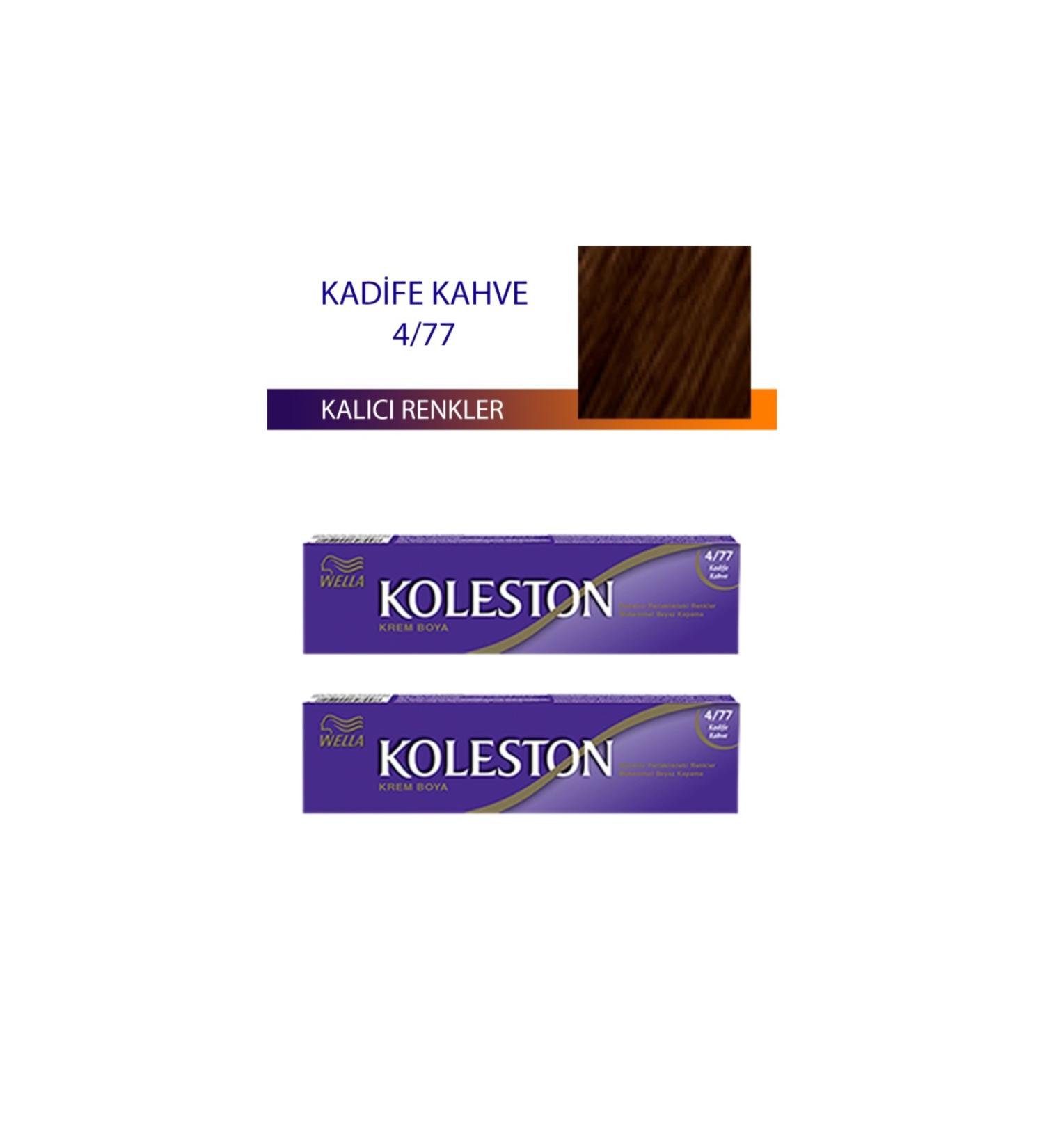 nina zone 2 Pieces Single Tube Hair Dye Velvet Brown 4/77