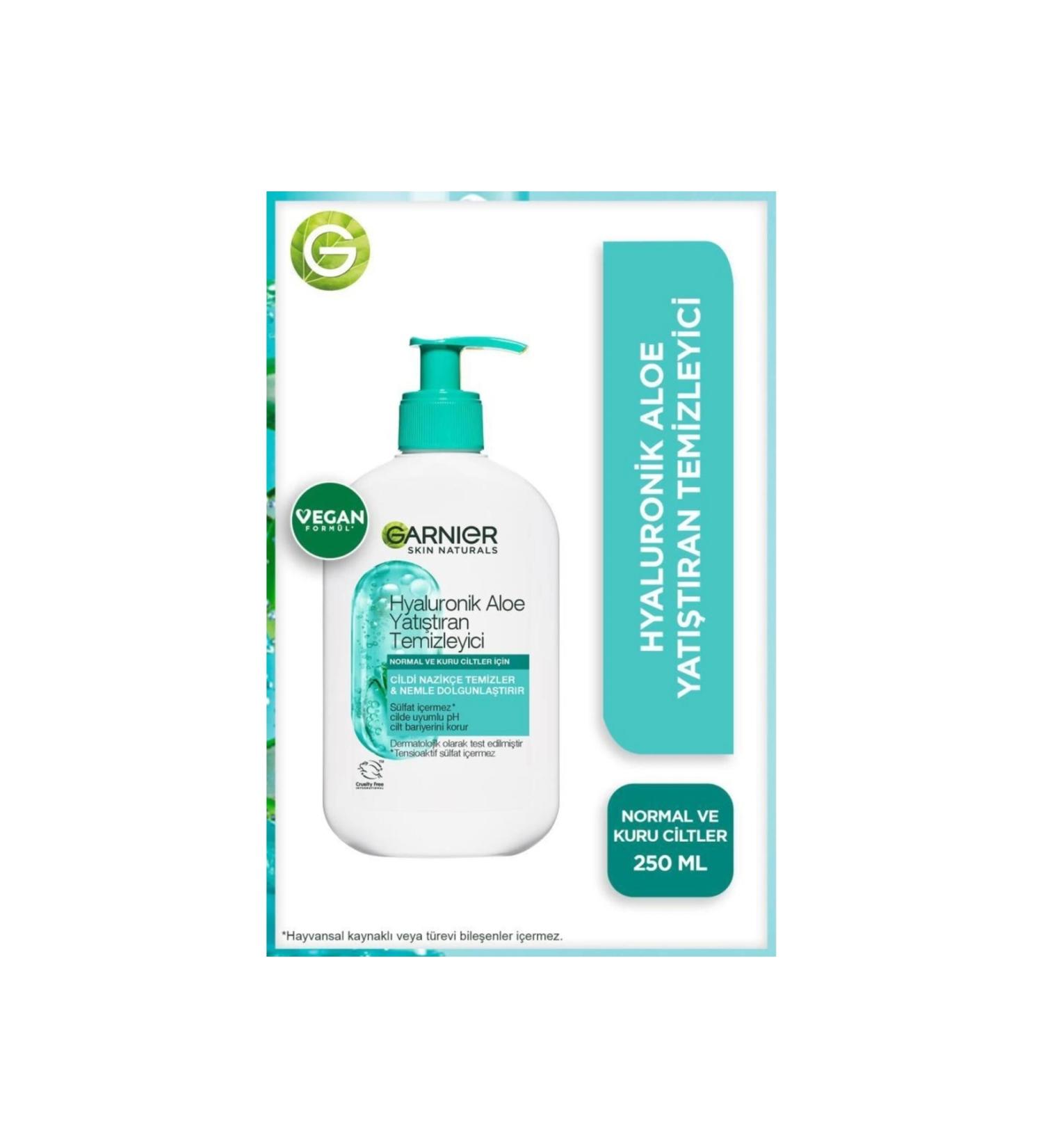 Garnier Hyaluronic Aloe Moisturizing and Soothing Cleanser 250 ml - Buy Online on GoSupps.com