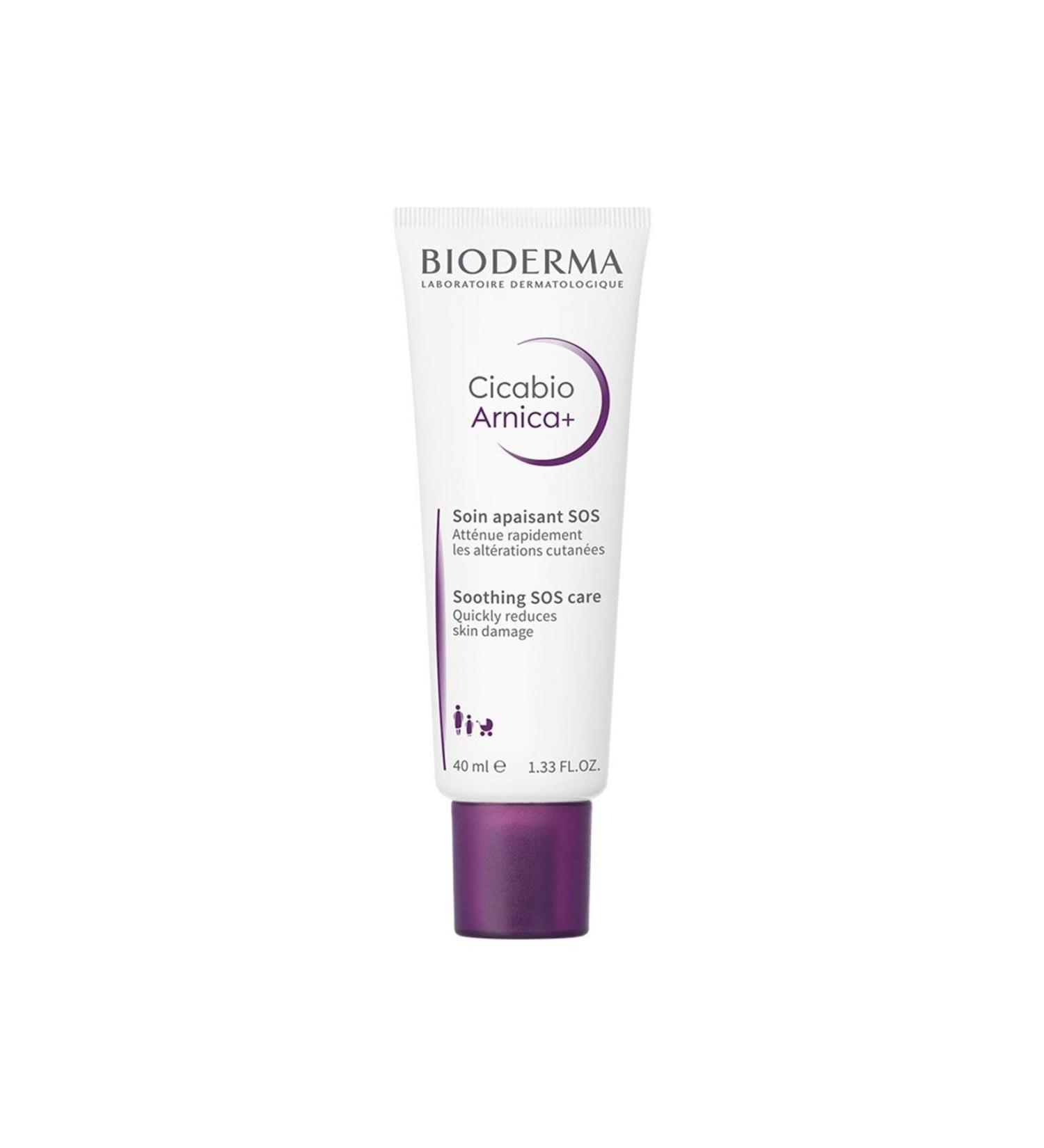 Bioderma Cicabio Arnica+ Easily Absorbed Repairing Care Cream for Damaged Skin 40ml