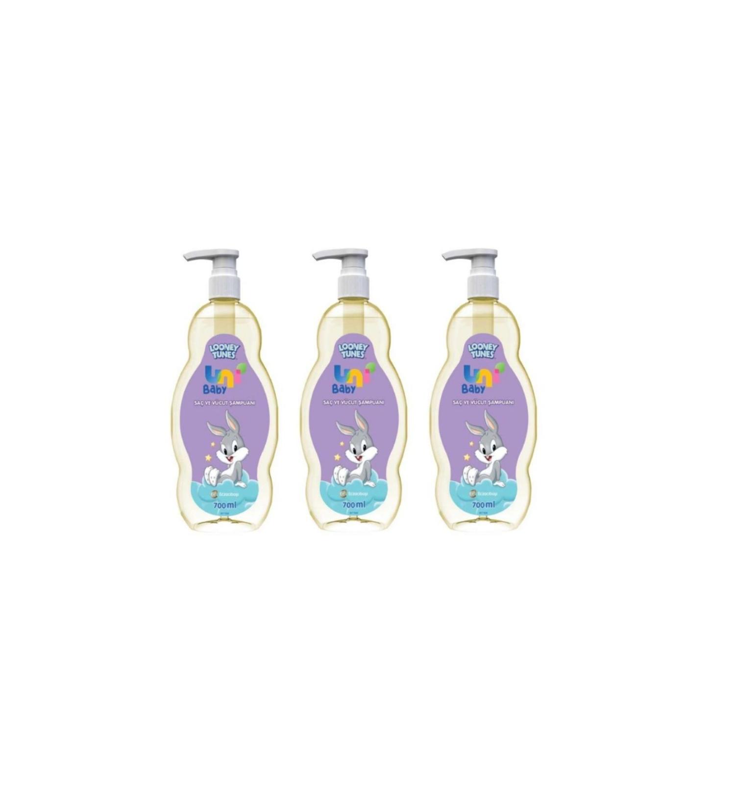Uni Baby Baby Shampoo Looney Tunes 3 X 700 ml