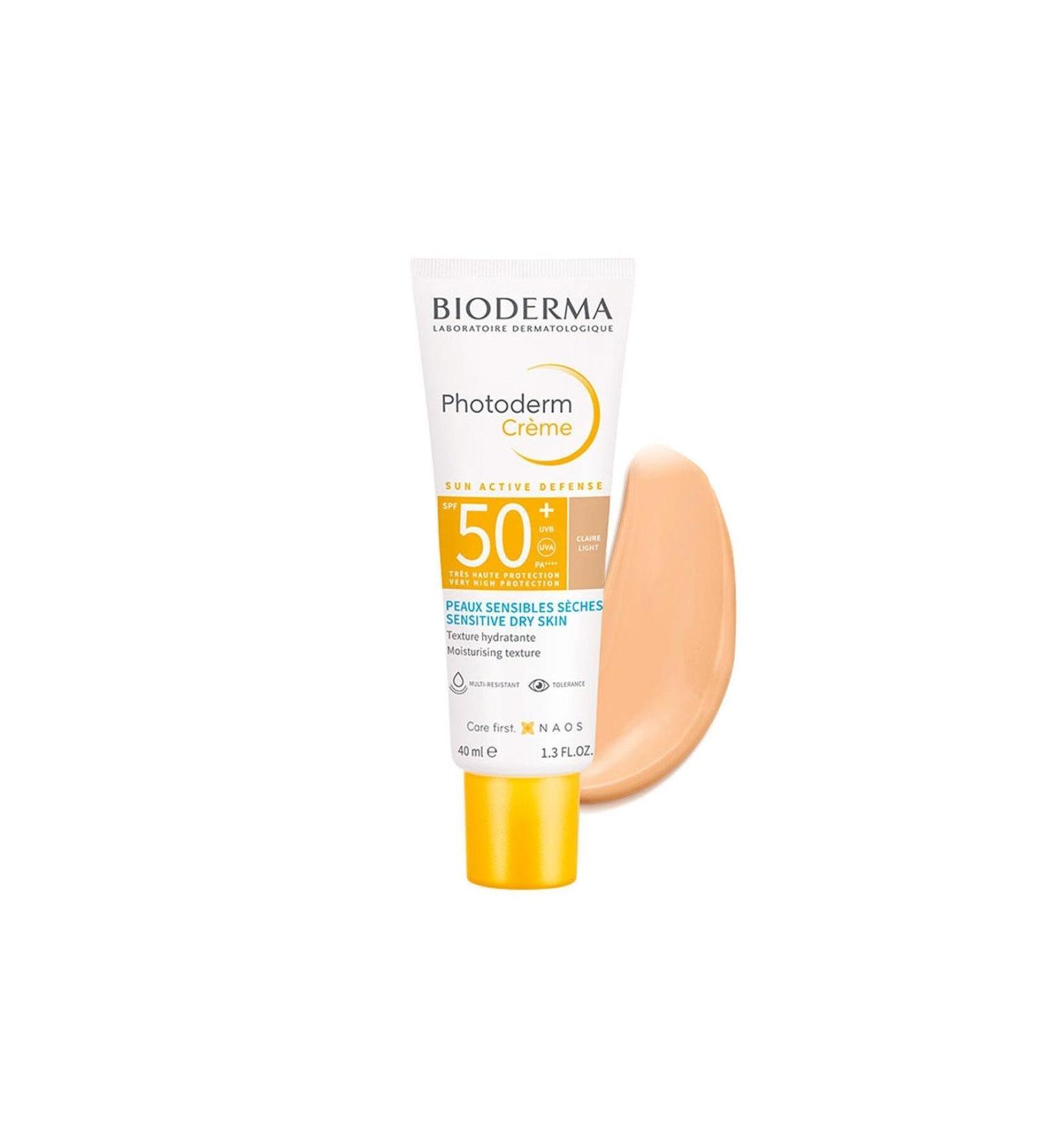 Bioderma Photoderm Cream SPF50 Moisturizing Effective Sun Cream for Dry and Very Dry Skin Light 40ml