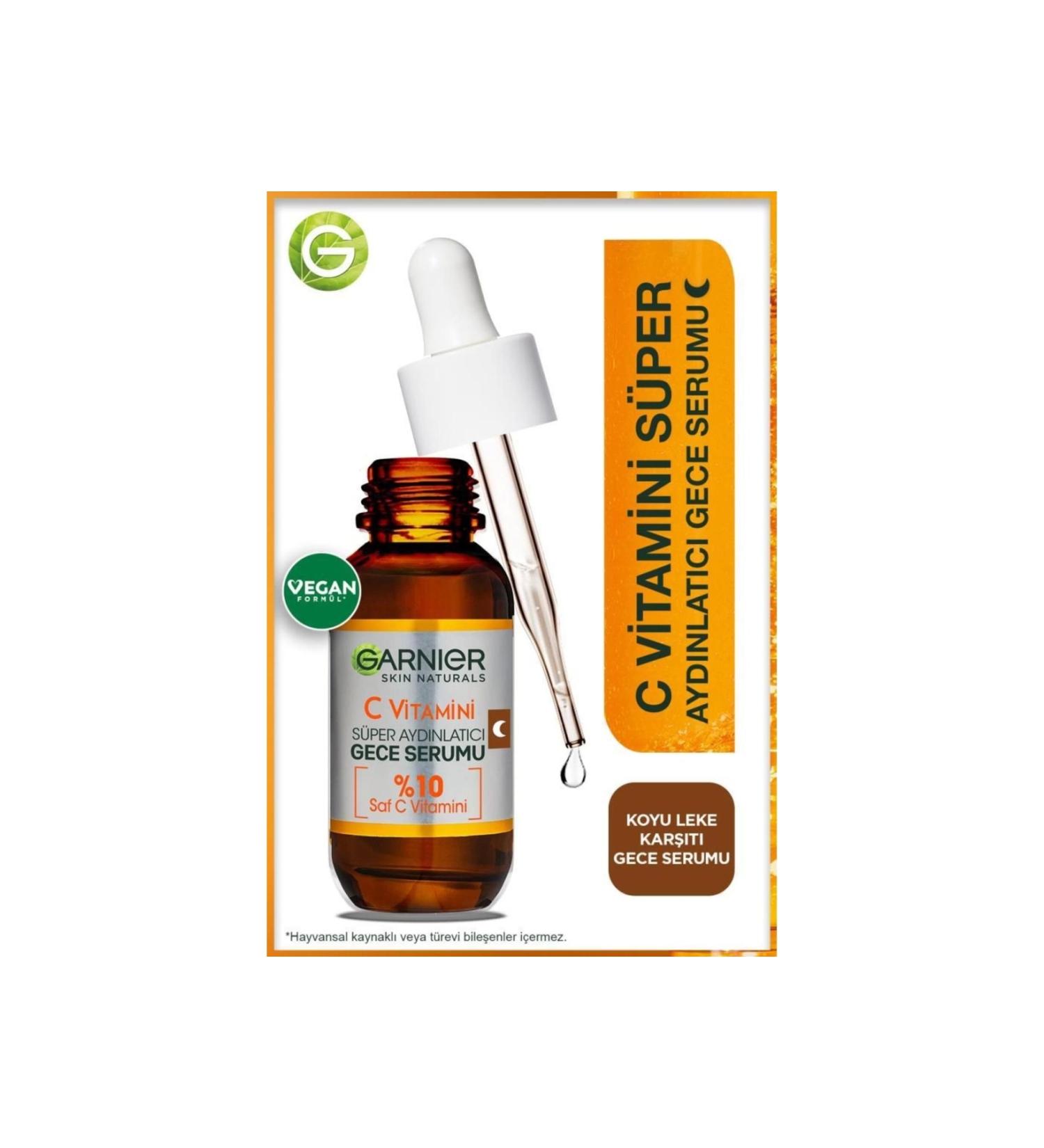 Garnier Vitamin C Super Brightening Night Serum 30 ml - Buy Online on GoSupps.com