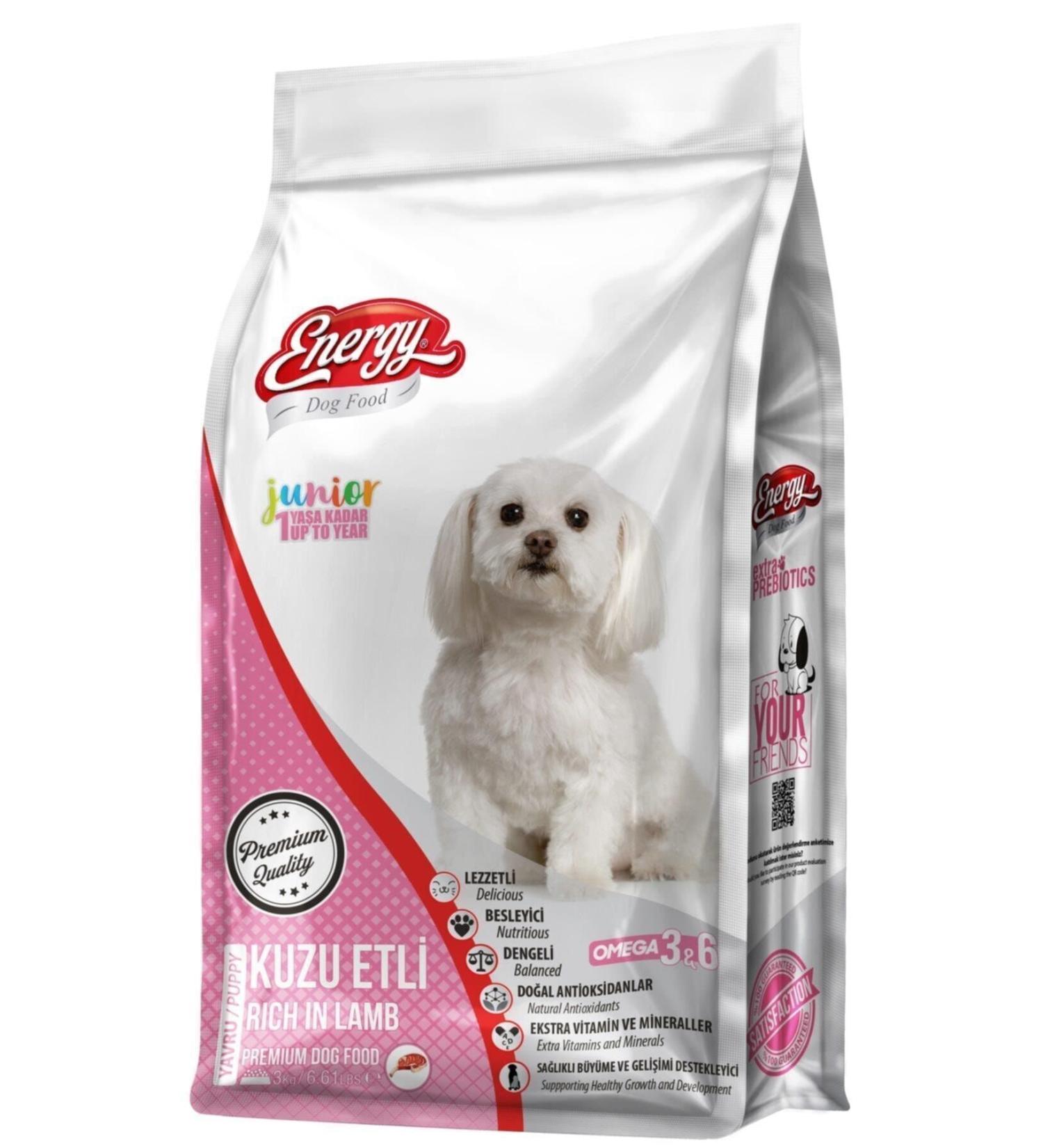 Energy Dog Food Lamb Meat Puppy Food - 3 Kg