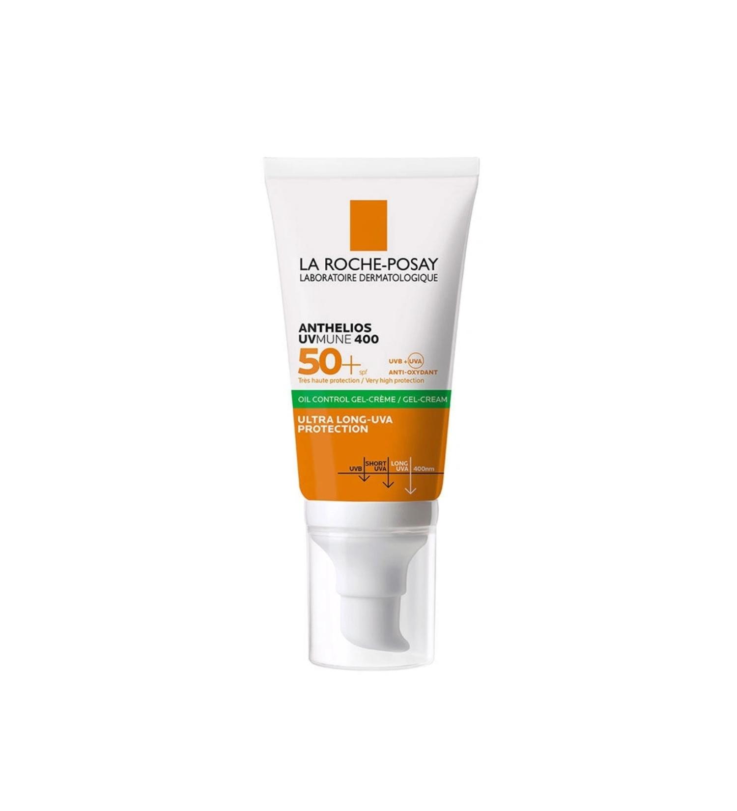 La Roche Posay Anthelios UVMUNE 400 Oil Control - Anti-Shine Dual Action SPF50+ Protection Sun Cream 50ML