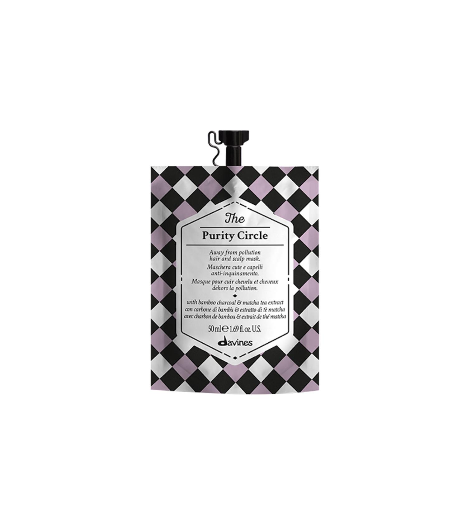 Davines THE PURITY CIRCLE Purifying Detoxifying Antioxidant Hair Care Mask (50ml)