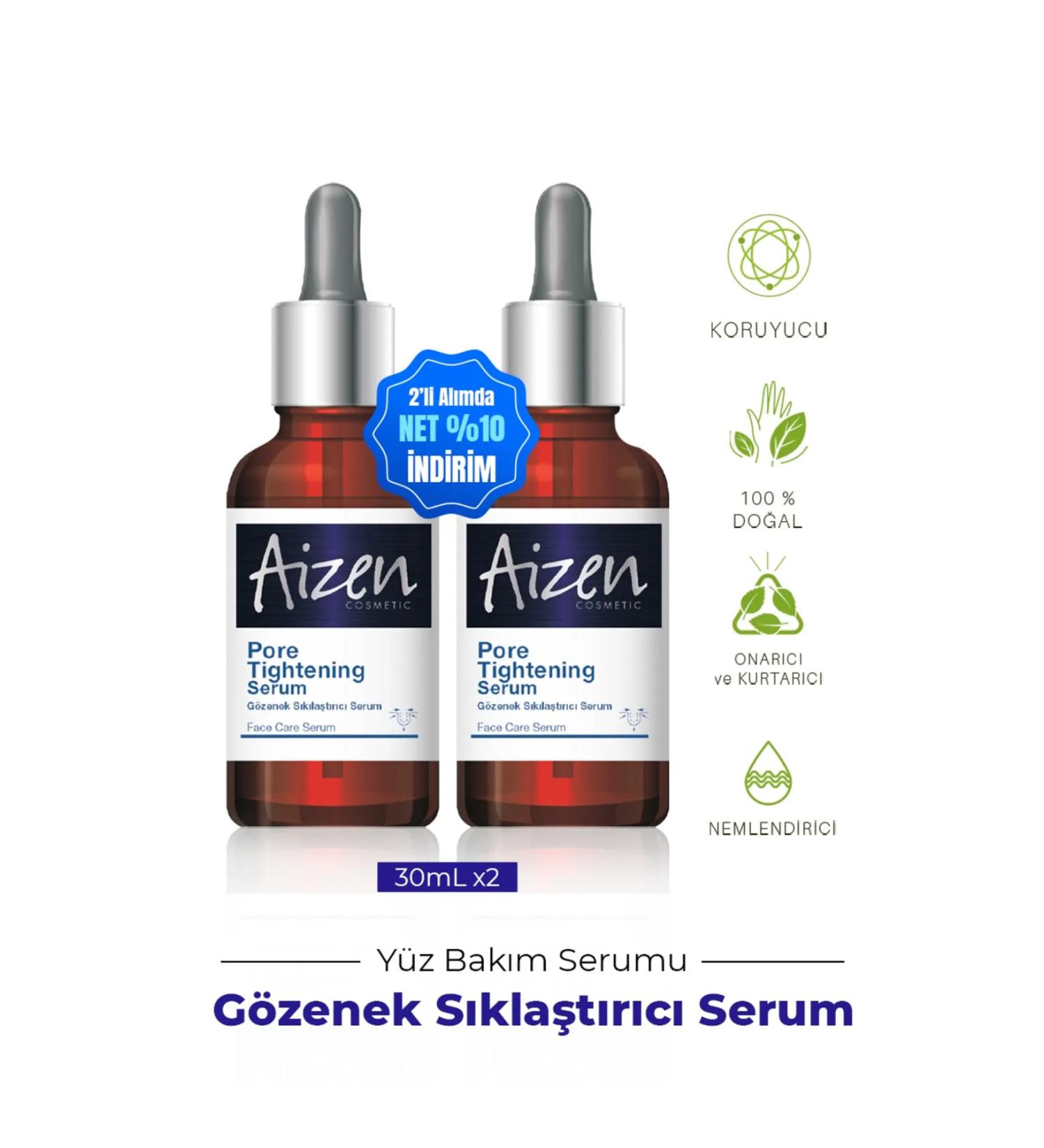 Aizen Pore Tightening Pore Tightening Serum - 2 PCS - Acne - Face Care - 30 ml