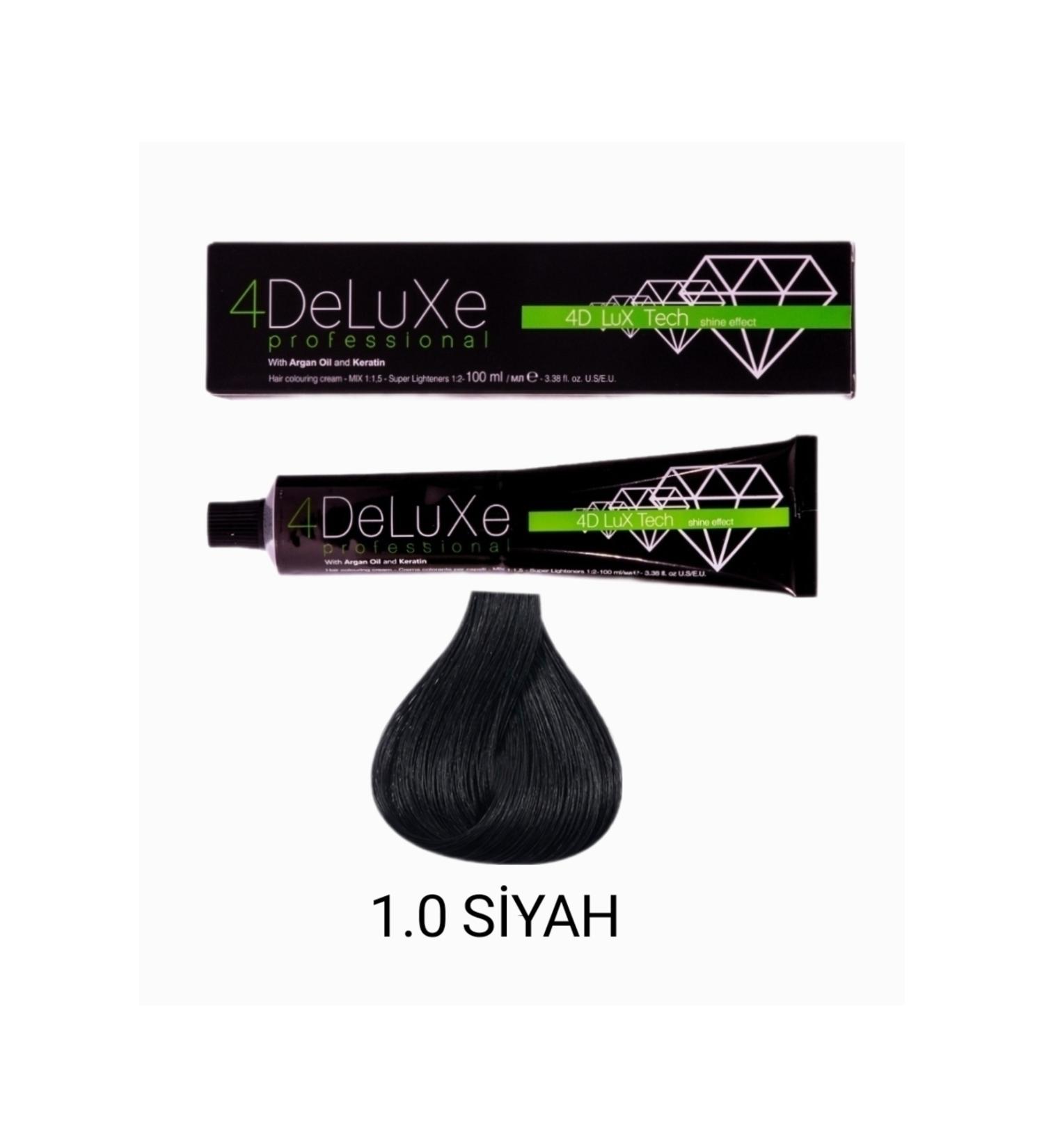 4DELUXE Professional Tube Paint 100 ml Black 1.0