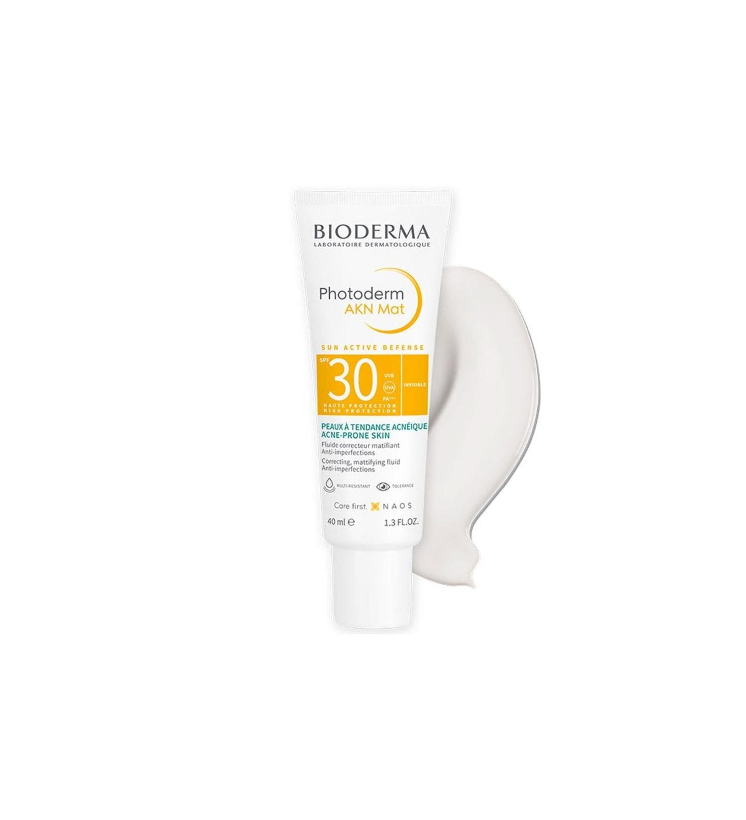 Bioderma Photoderm AKN Matte SPF30 Mattifying Sunscreen for Acne Prone Skin 40ml