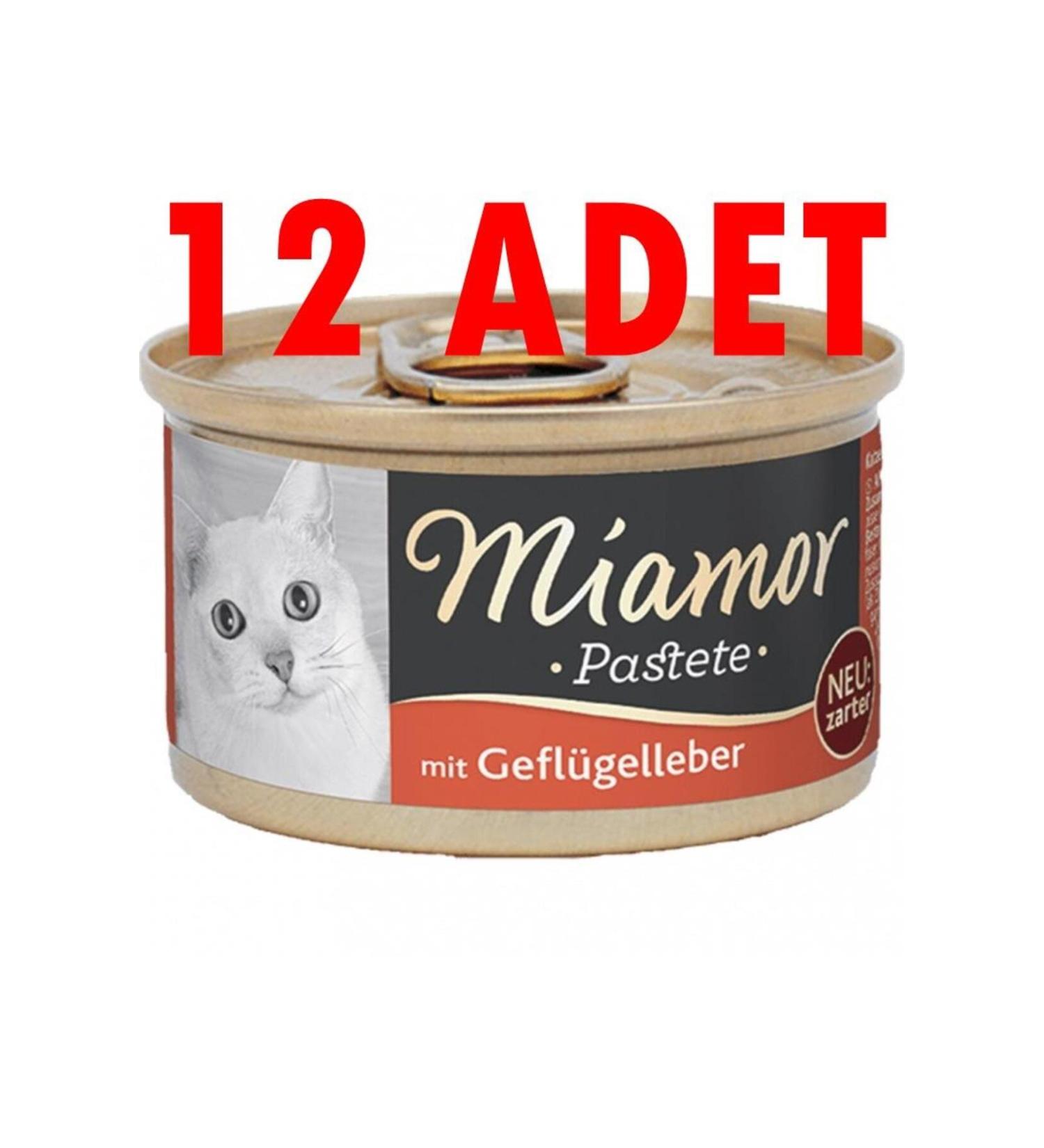 Miamor Pastete Liver Cat Wet Food 12 X 85 GR