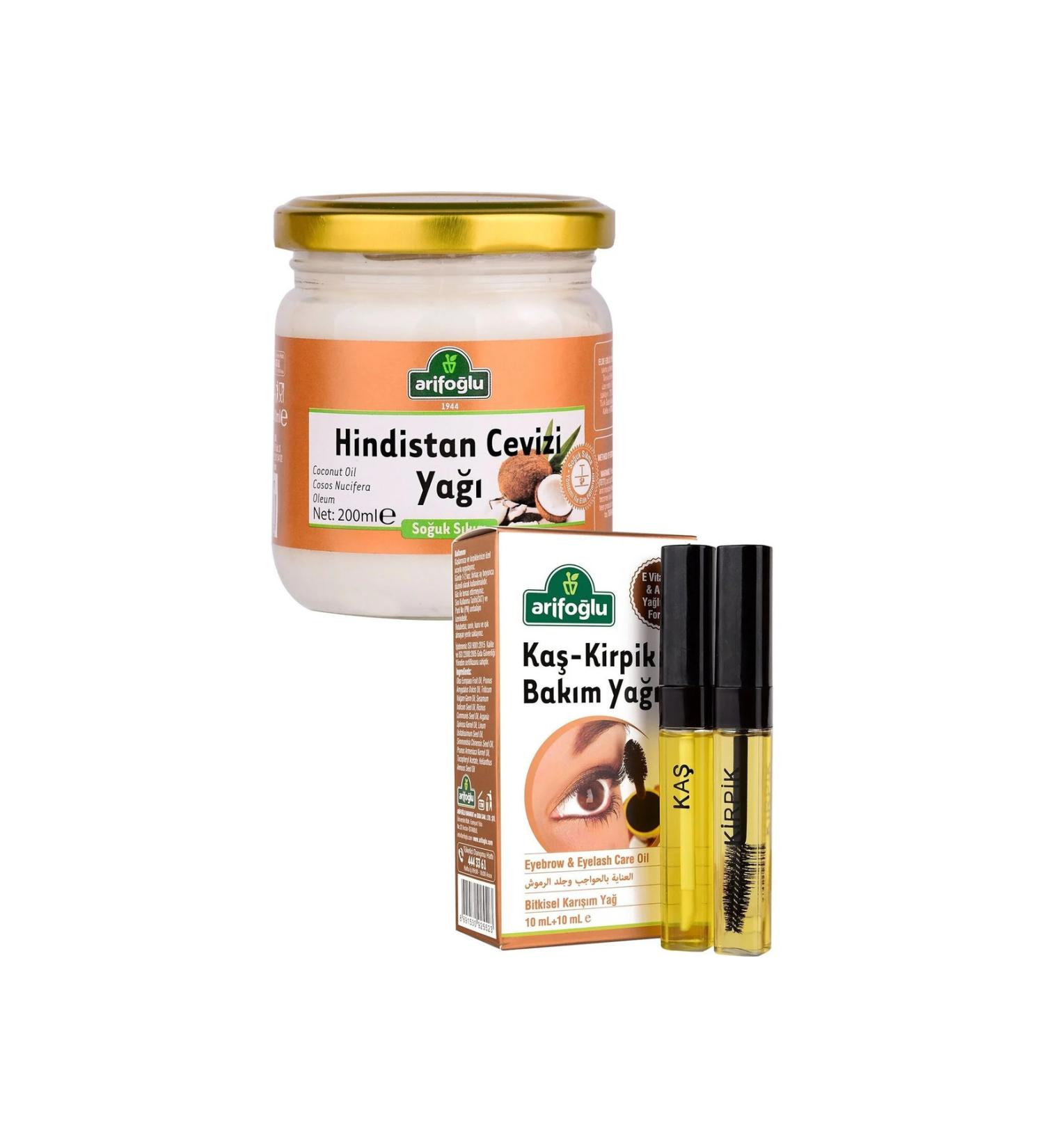 Arifo lu Eyebrow Eyelash 20 ml + Coconut Oil 200 ml Set