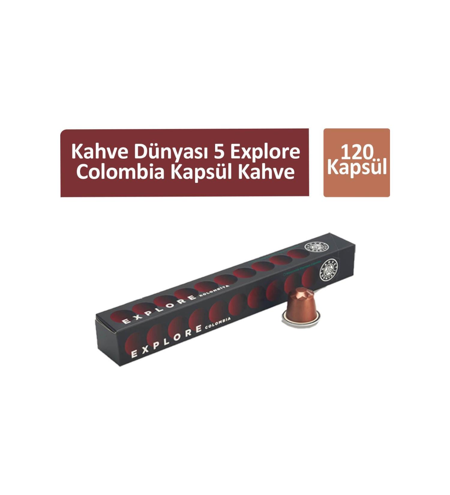 Coffee World 5 Explore Colombia Capsule Coffee 120 Capsules - Buy Online on GoSupps.com