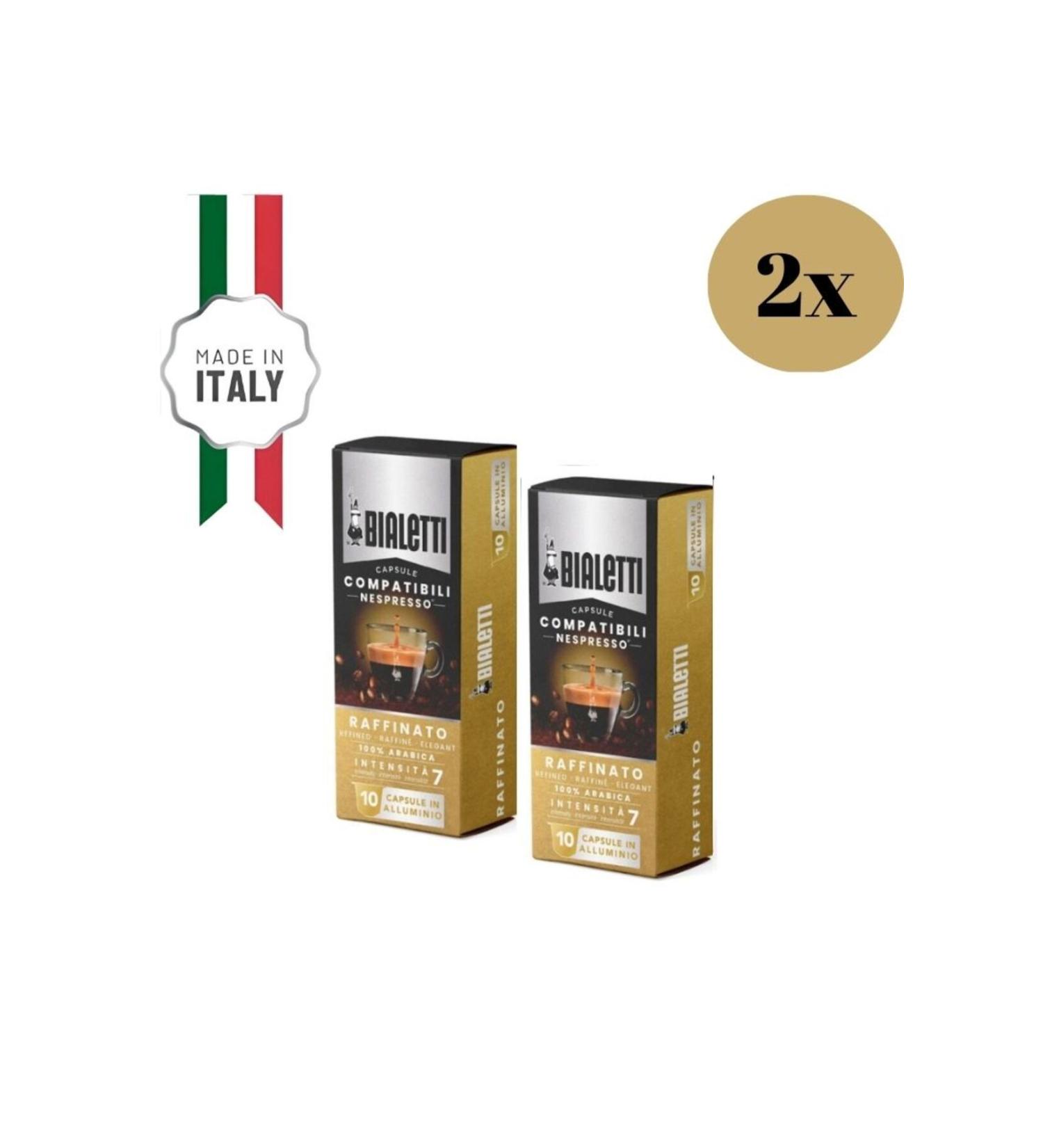 Bialetti Nespresso Compatible Raffinato Capsules 20 Pieces