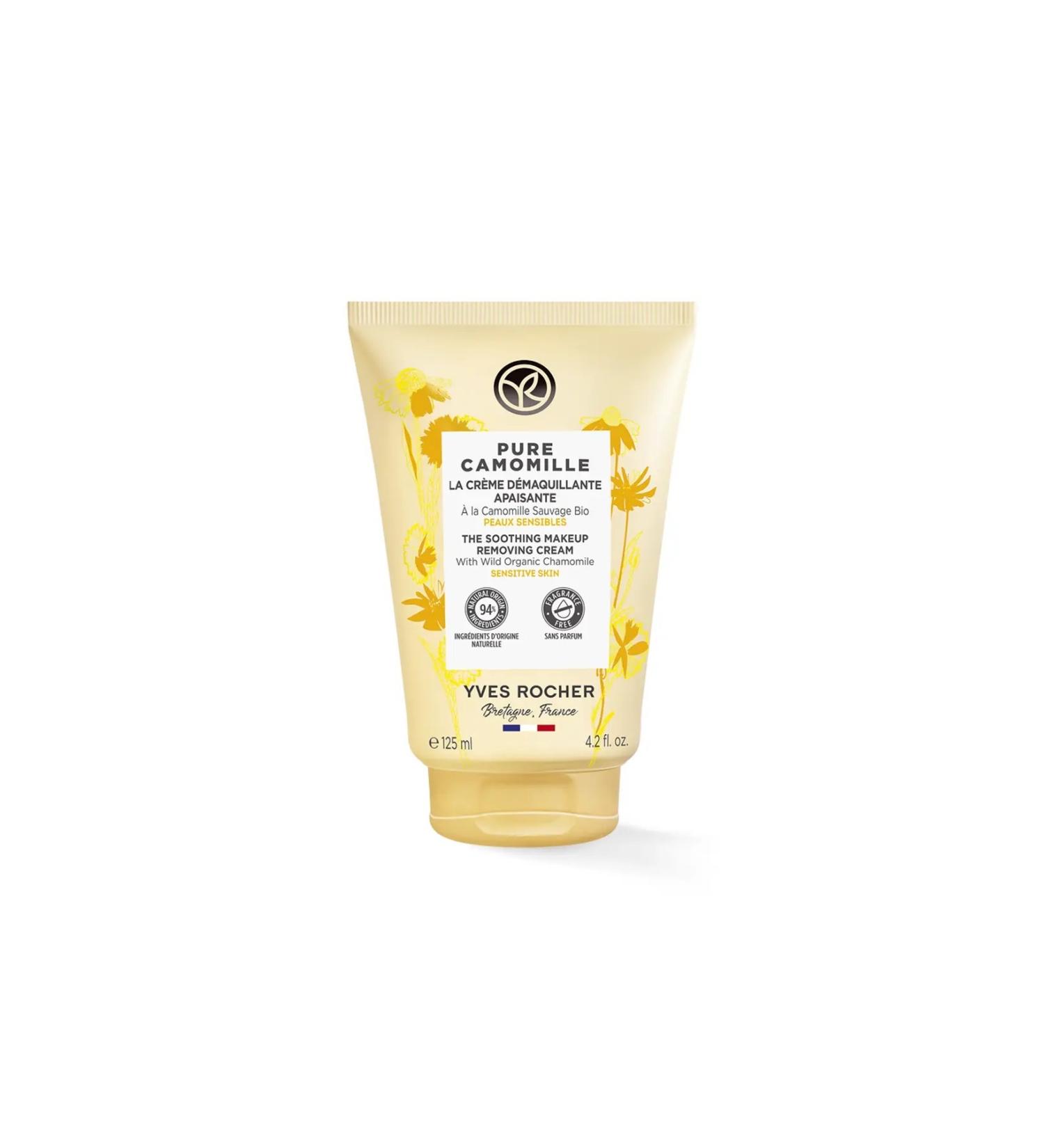 Yves Rocher Pure Camomille Soothing Face Wash Make-Up Remover Cream for Sensitive Skin - 125 ml - Buy Online on GoSupps.com