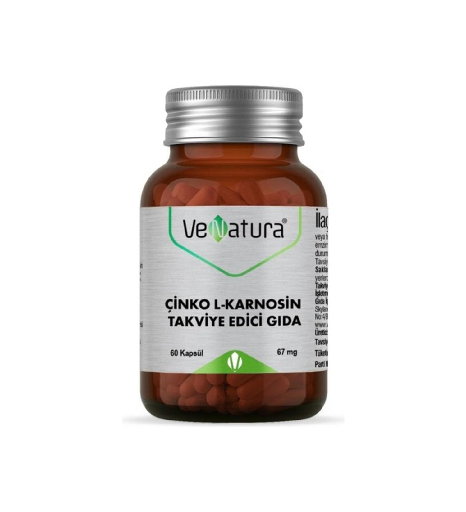 Venatura Zinc L-carnosine 30 Capsules - Unflavored