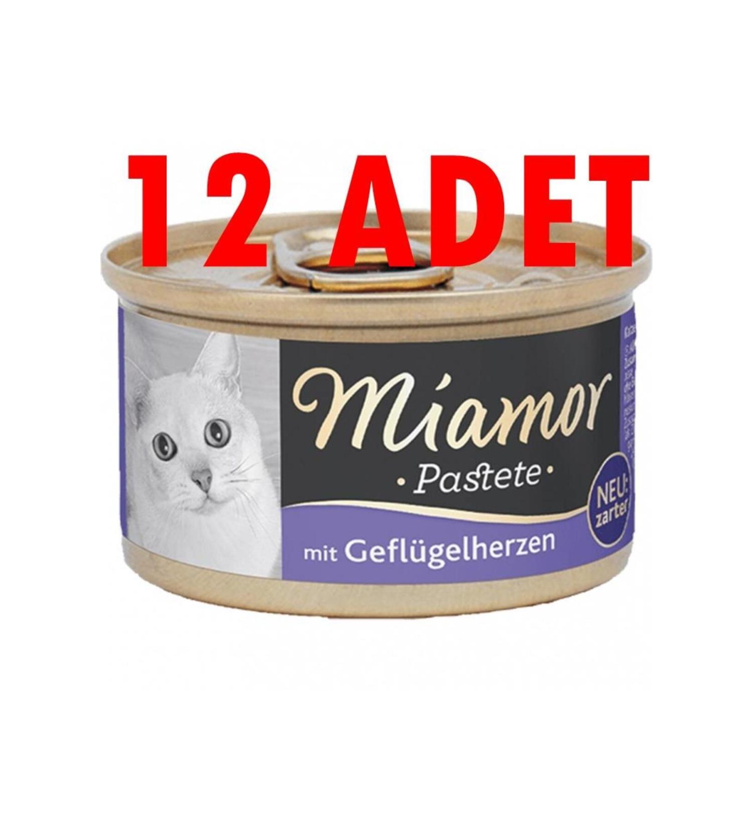 Miamor Pastete Heart Meat Cat Wet Food 12 X 85 gr
