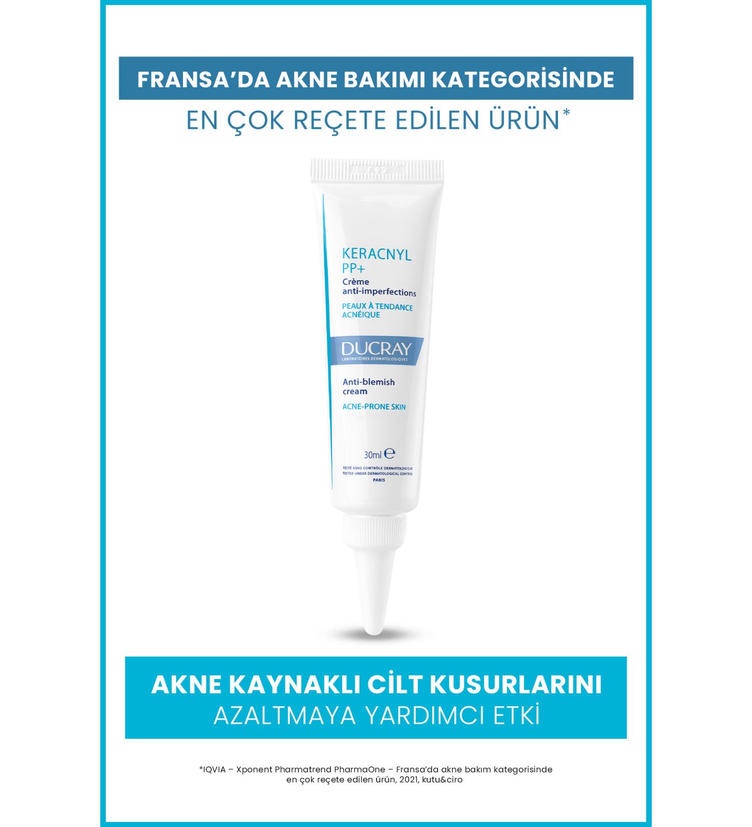 Ducray Keracnyl PP+ Cream Care Cream for Oily and Acne Prone Skin 30ml - Buy Online on GoSupps.com