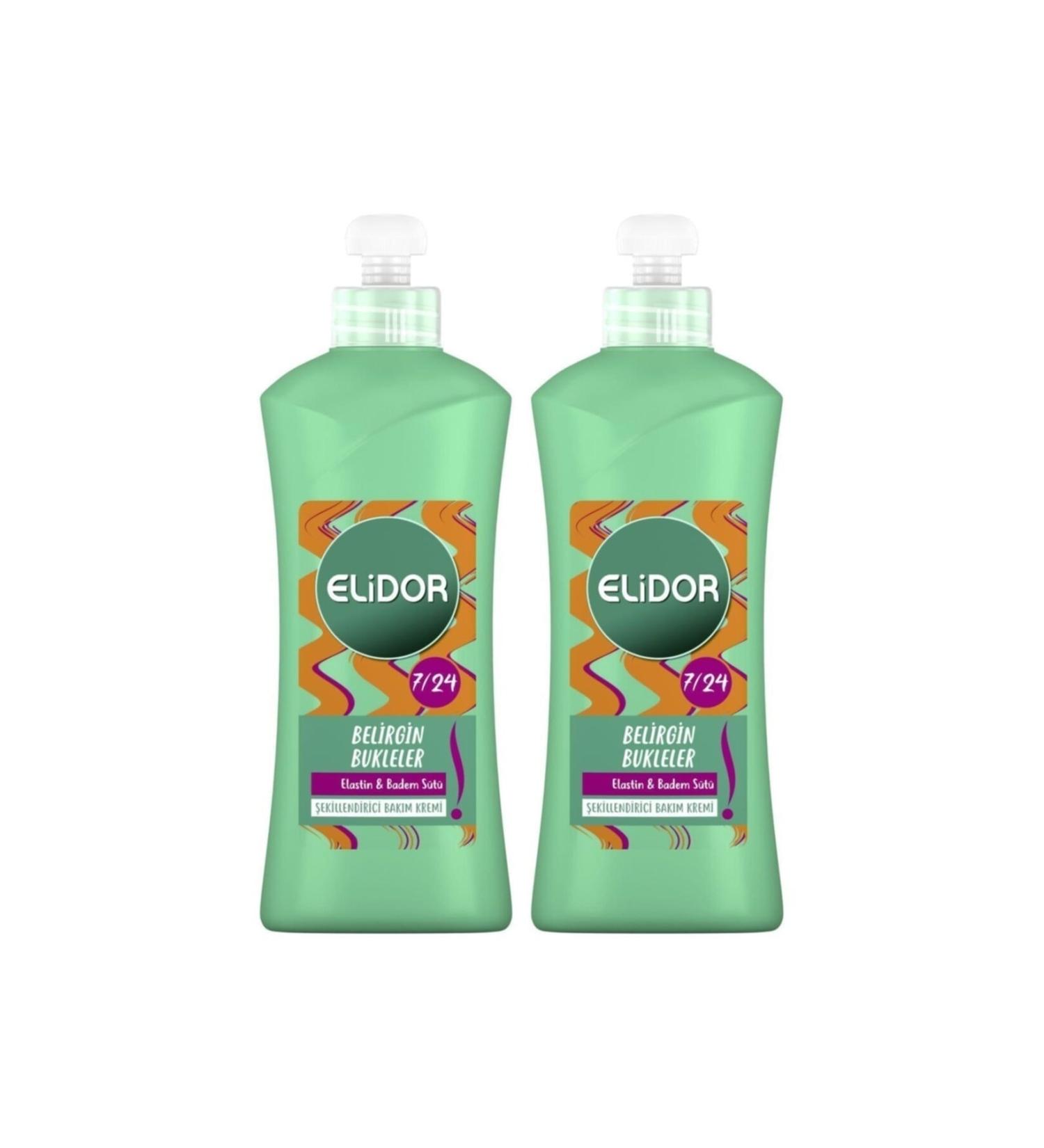 Elidor Hair Care Cream Distinctive Curls 7/24 Styling 300 Ml X 2 Pieces