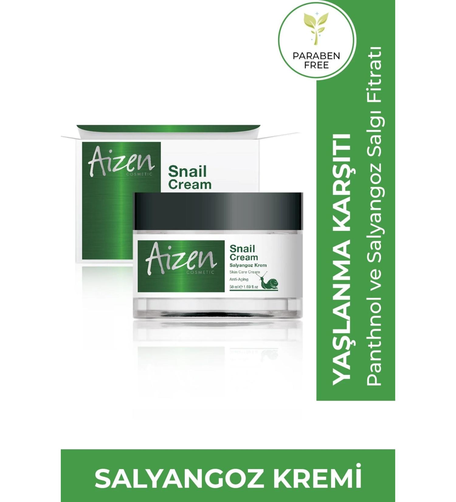 Aizen Snail Cream - Wrinkles - Stretch Marks - Firming - Natural Elastin and Collagen - 50 ml - Buy Online on GoSupps.com