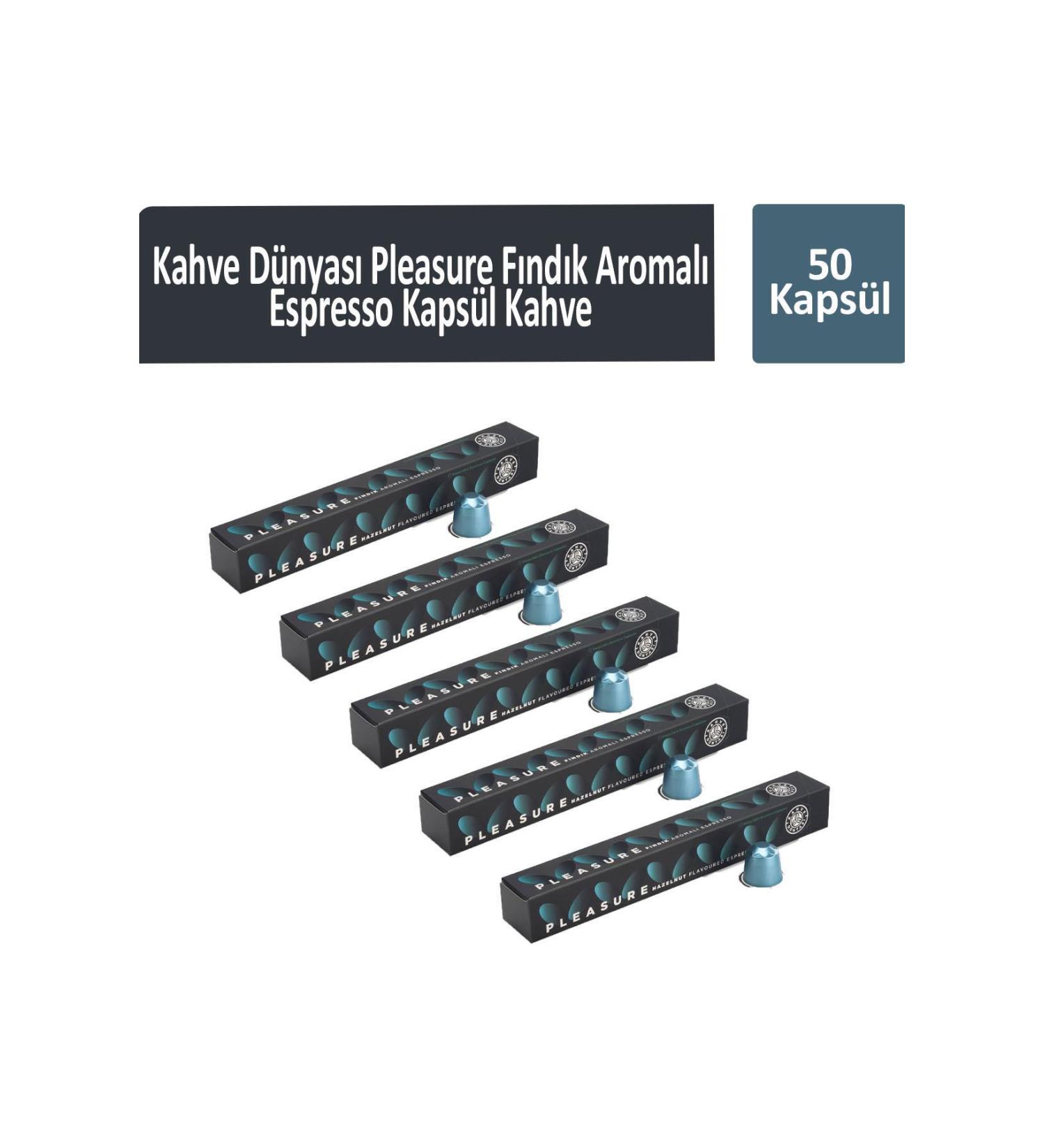 Coffee World Pleasure Hazelnut Flavored Espresso Capsule Coffee 50 Capsules - Buy Online on GoSupps.com