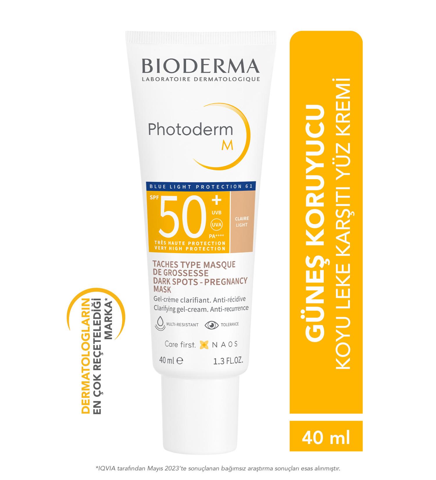 Bioderma M Light spf50+ Tinted Facial Sunscreen With High Protection Against Blue Light 40 ml Facial Sunscreen - Buy Online on GoSupps.com