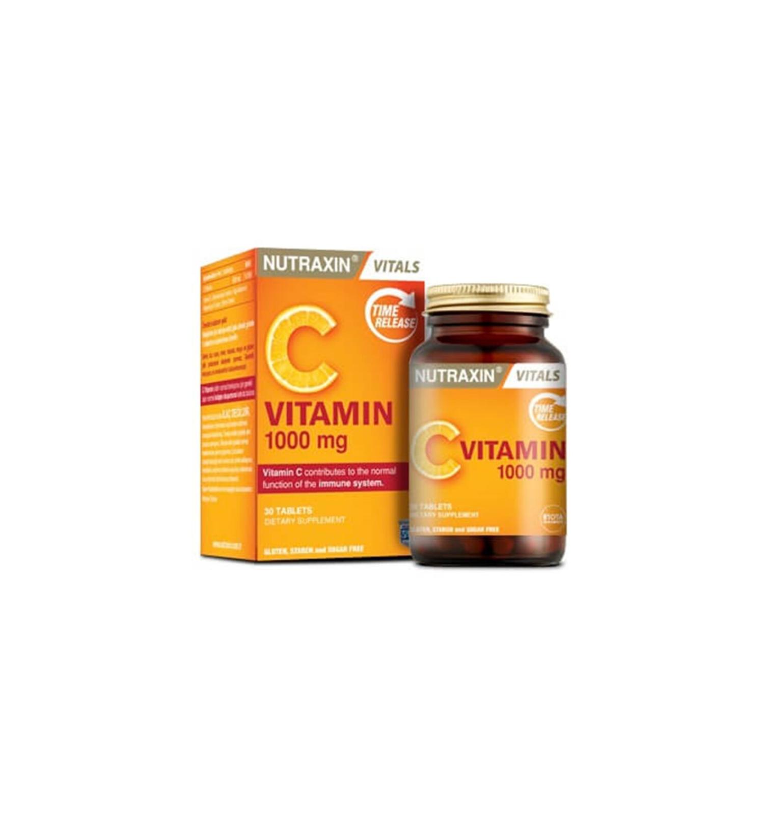 Nutraxin Vitamin C 1 000 mg 30 Tablets Time Release (1 PIECE)