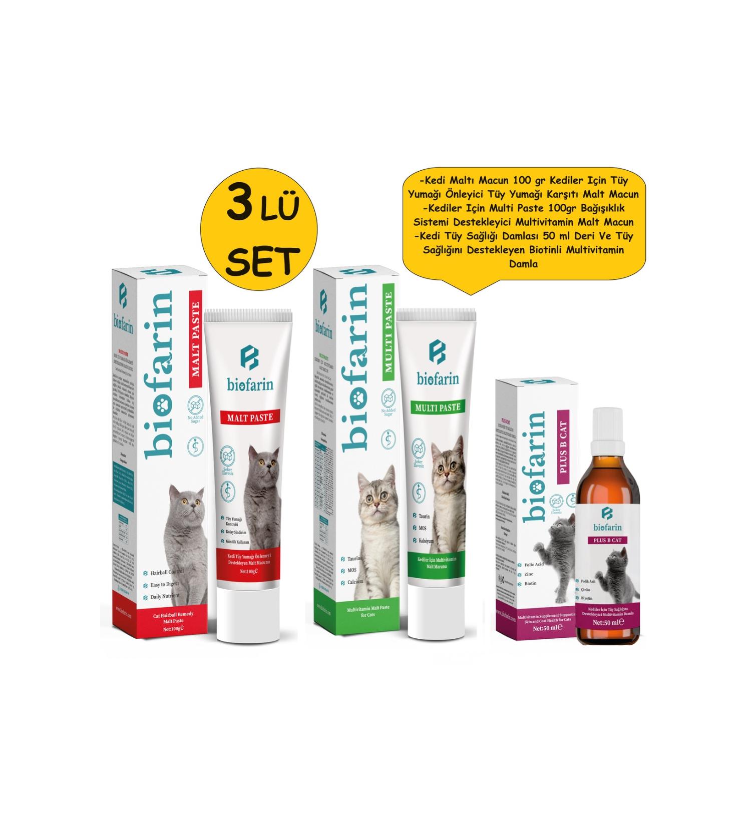 biofarin Multivitamin Paste for Cats 100 gr Malt Paste 100 gr Fur Health Biotin Multivitamin Drops - Buy Online on GoSupps.com