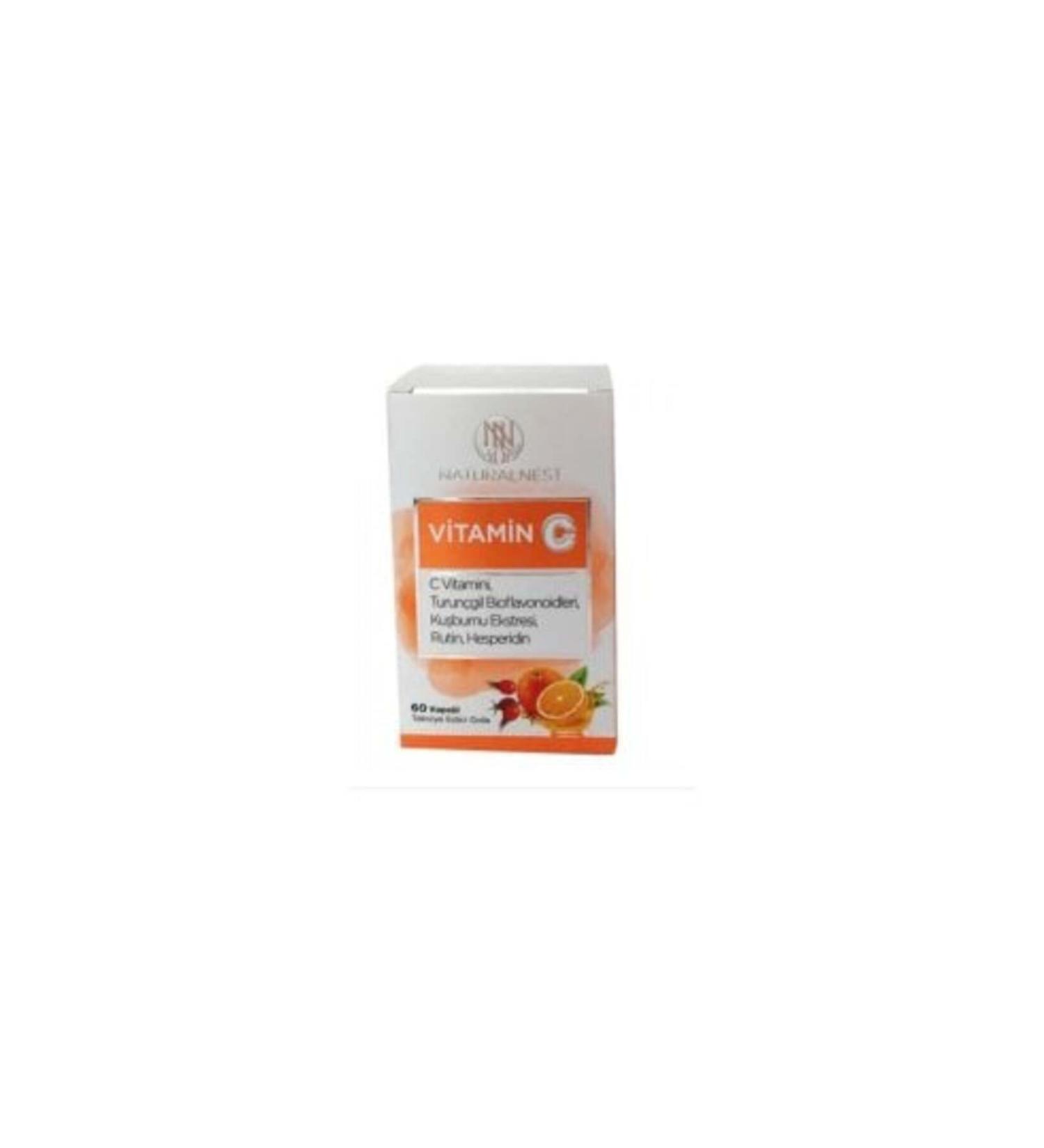 Natural Nest Vitamin C Food Supplement 60 Capsules (1 PIECE)
