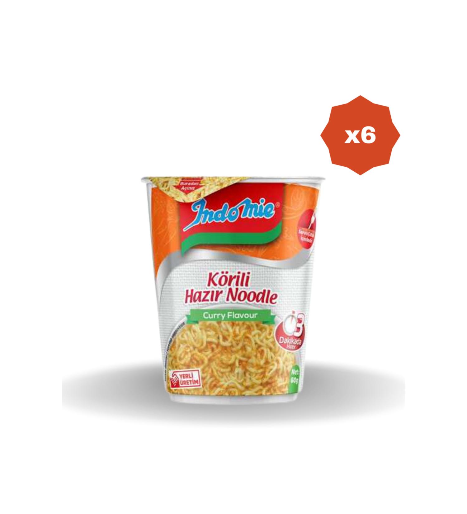 Indomie Indomie Flavored Noodle Curry 60G X 6PCS