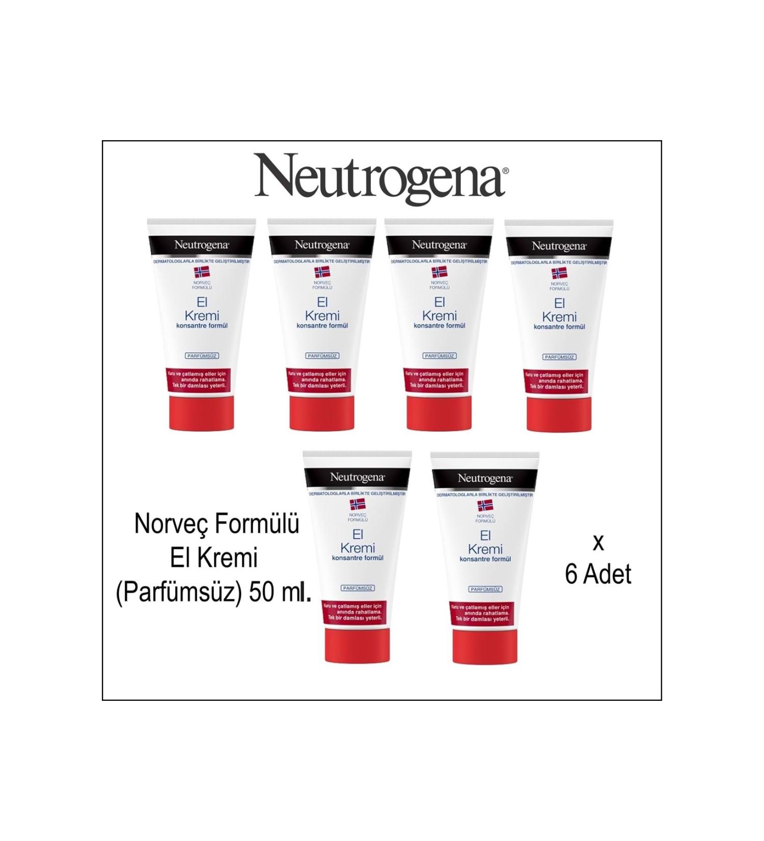 Neutrogena Norwegian Formula Hand Cream (Unscented) 50 ml. x 6 pcs
