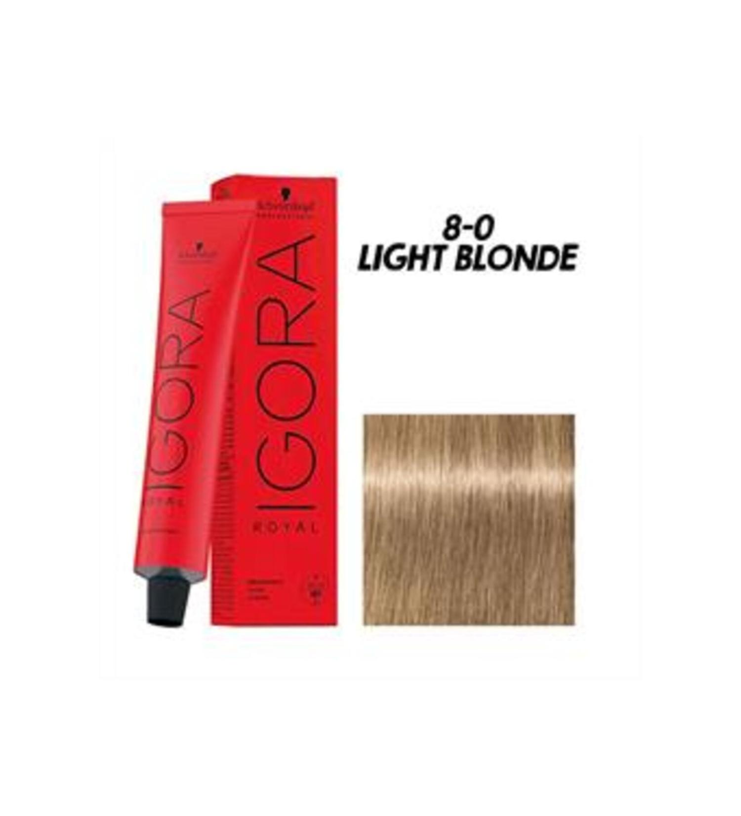 Igora Royal 8-0 Light Blonde Hair Dye 60ml (1 PIECE)