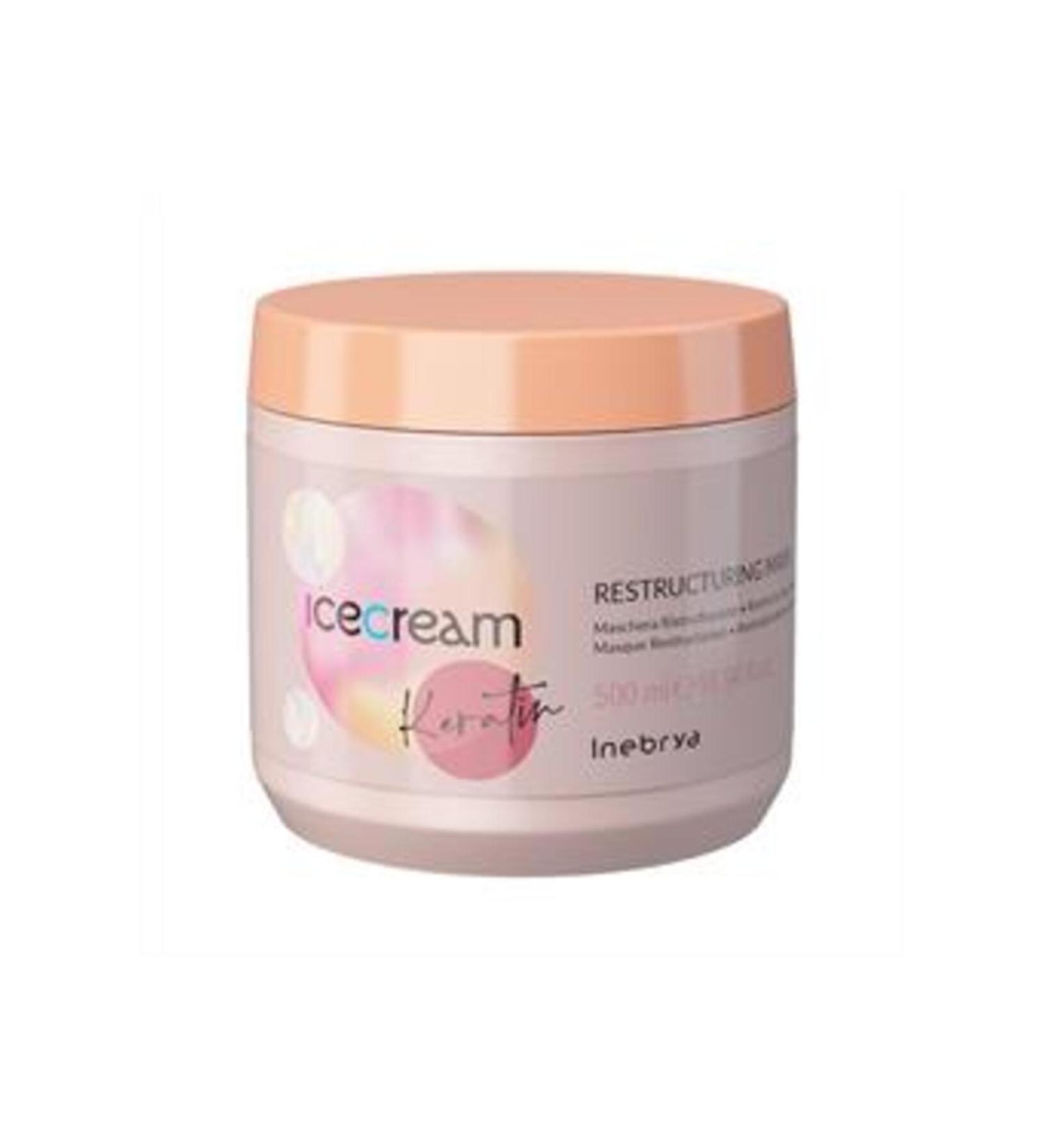 Inebrya Ice Cream Keratin Restructuring Hair Mask 500ml (1 PIECE)