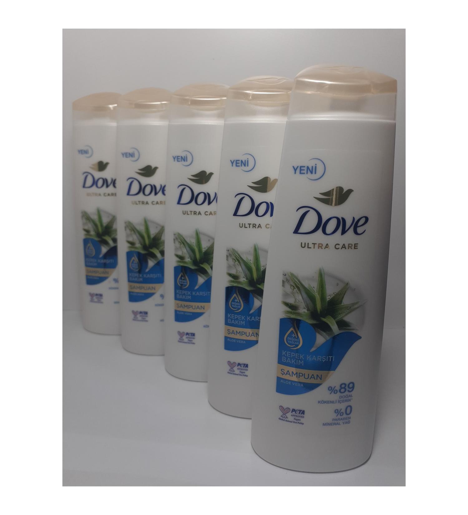 Dove Anti-Dandruff Care Aloe Vera 400ml Shampoo X 5 Pcs