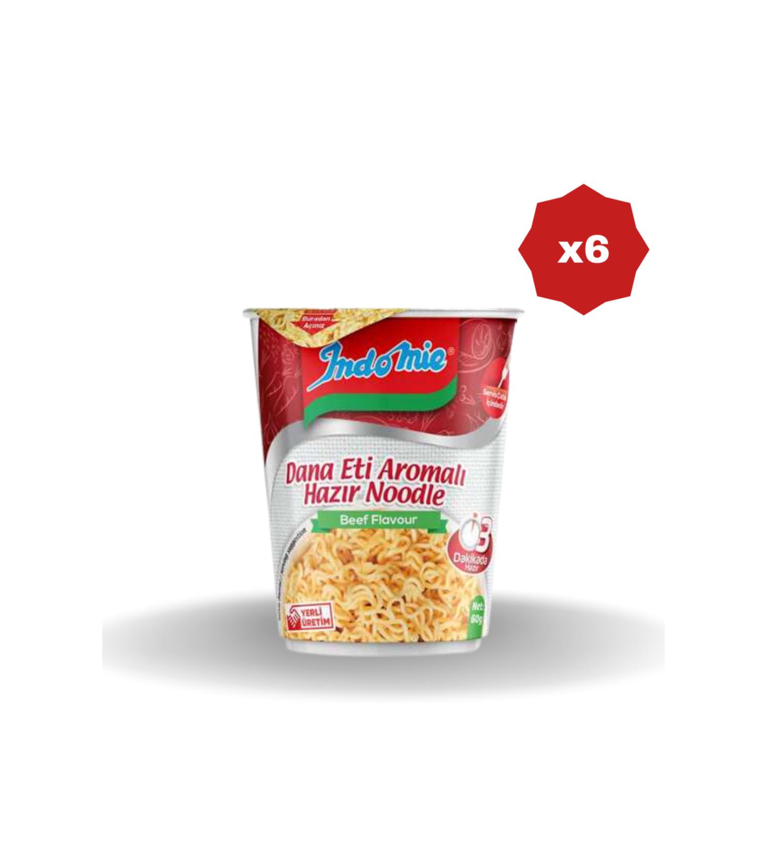 Indomie Indomie Flavored Noodles Meat 60G X 6PCS