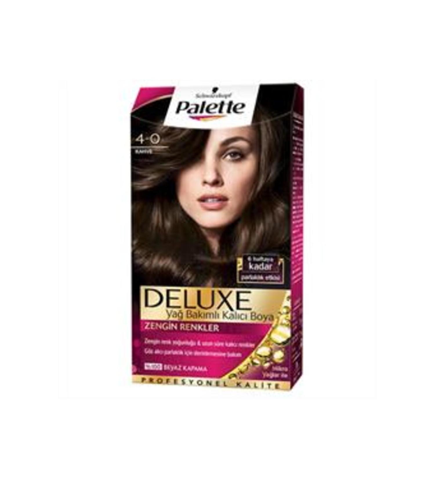 Palette Deluxe Hair Dye 4-0 Brown (1 PIECE)