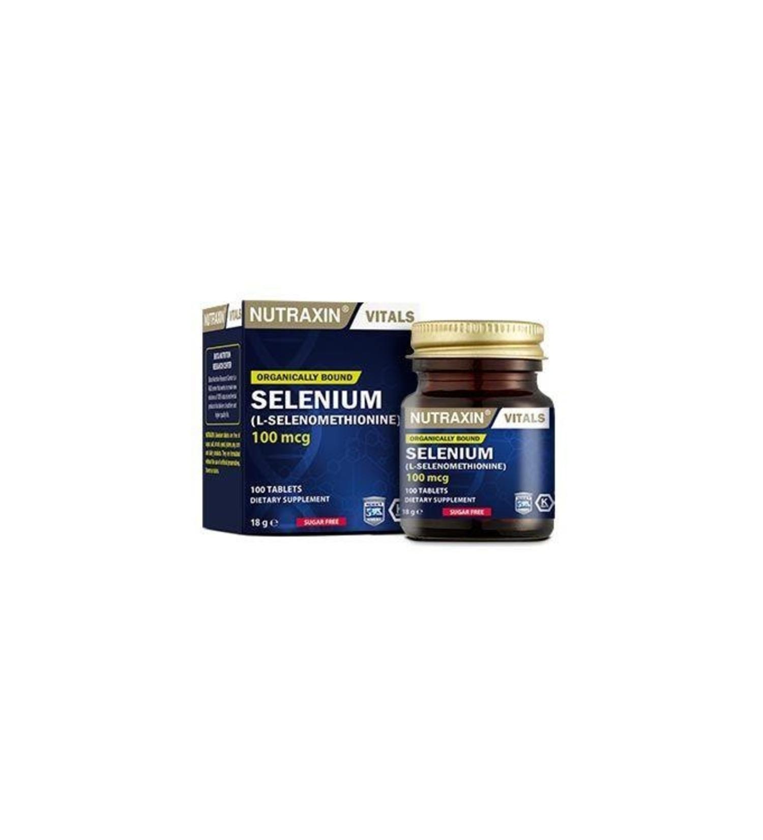 Nutraxin Selenium 100 mcg 100 Tablets (1 PIECE)