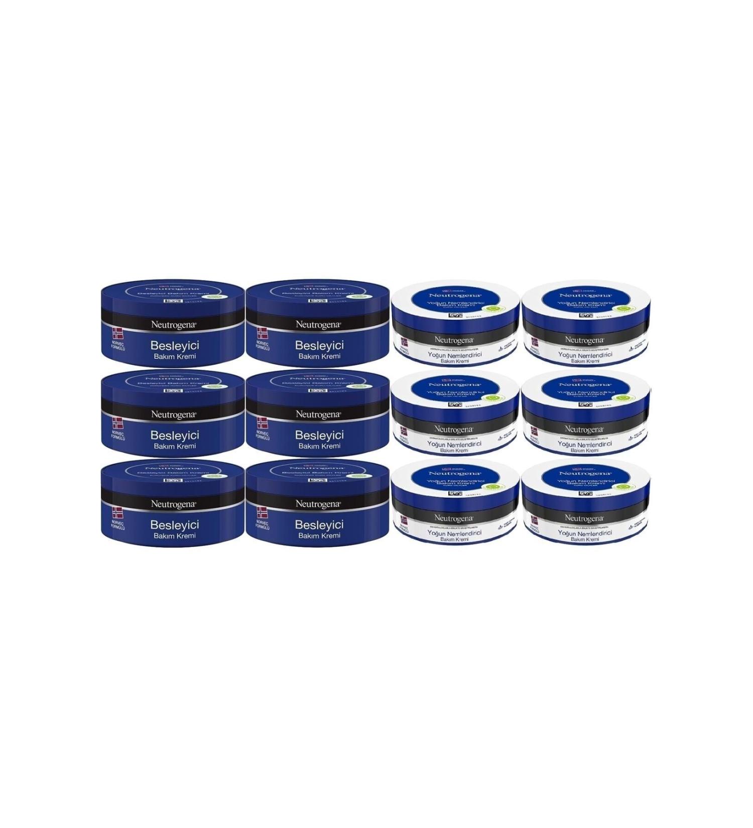 Neutrogena Norwegian Formula Care Cream 200 Ml (mixed 12 Pcs Set Nourishing and Intensive)