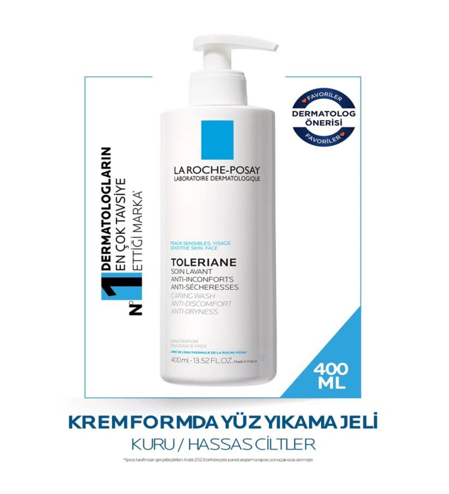 La Roche Posay Toleriane Caring Wash Sensitive Skin Moisturizing Cleansing Gel - 400ml