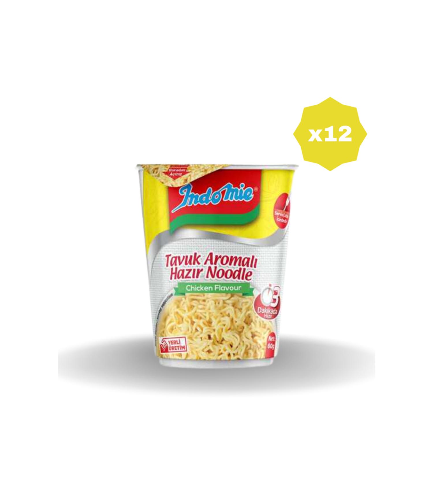 Indomie Indomie Flavored Noodles Chicken 60G X 12PCS