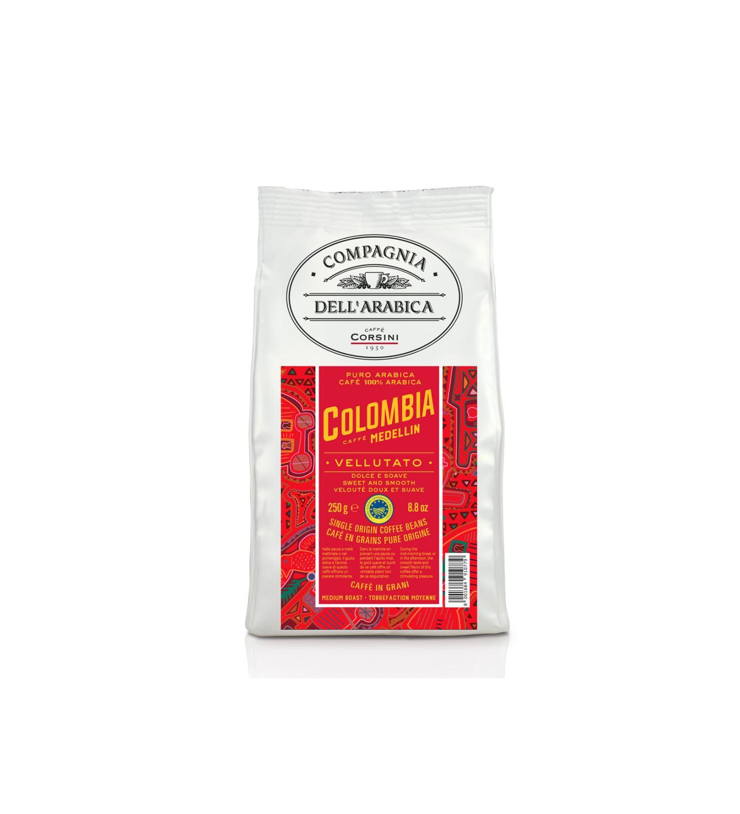 Caffe Corsini Colombia Medellin 0 Arabica Bean Coffee 250gr
