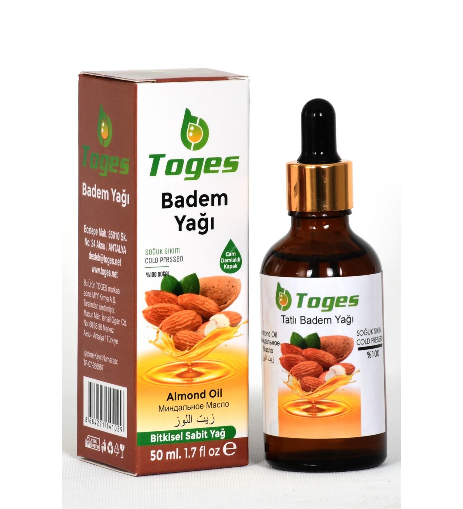 TOGES Almond oil 0 pure content 50 ml cold pressed almond oil