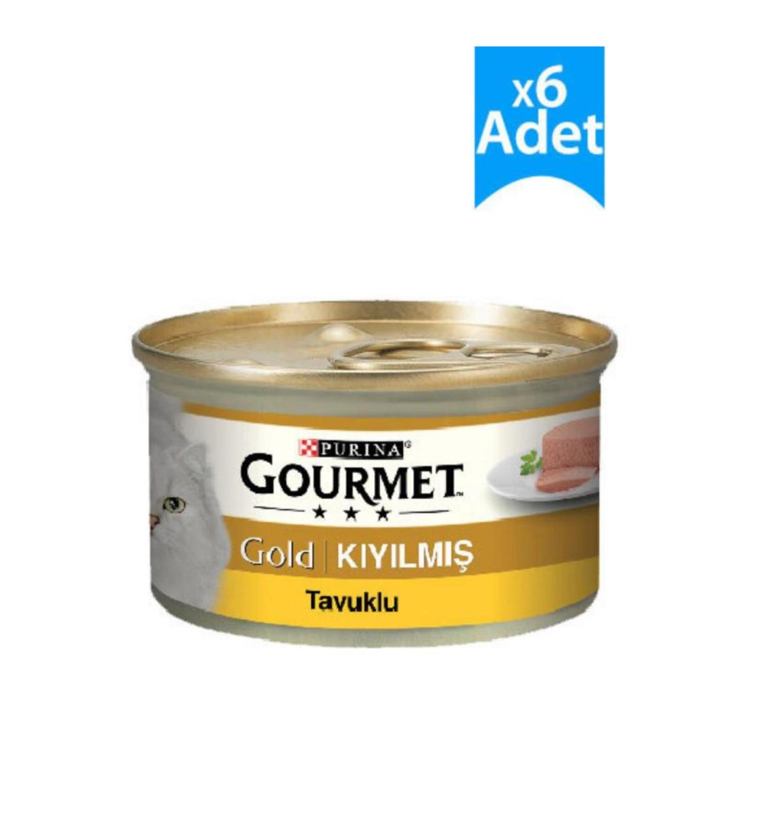 Gourmet Gold Minced Chicken Cat Canned Food 85 gr X 6 Pieces