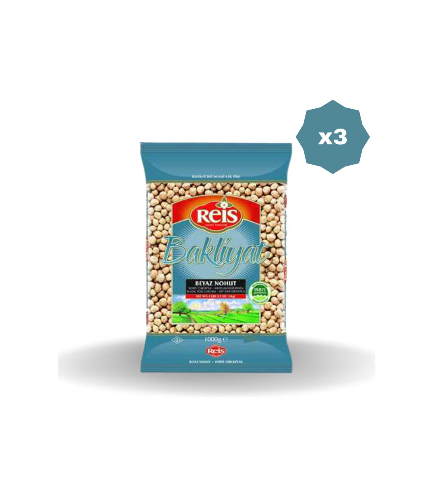 Reis White Chickpeas 1KG X 3 PCS
