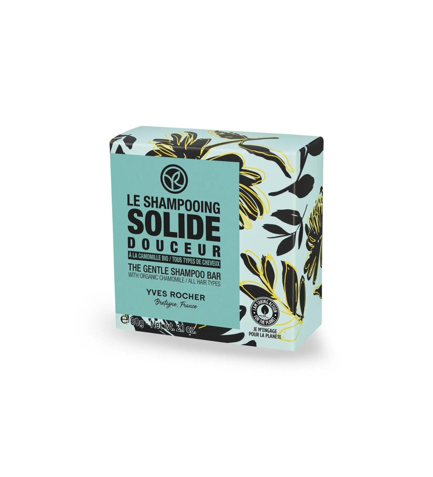 Yves Rocher Softening Solid Shampoo for Normal Hair (DOUCER) - Sulfate-Free & Salt-Free & Vegan-60 gr
