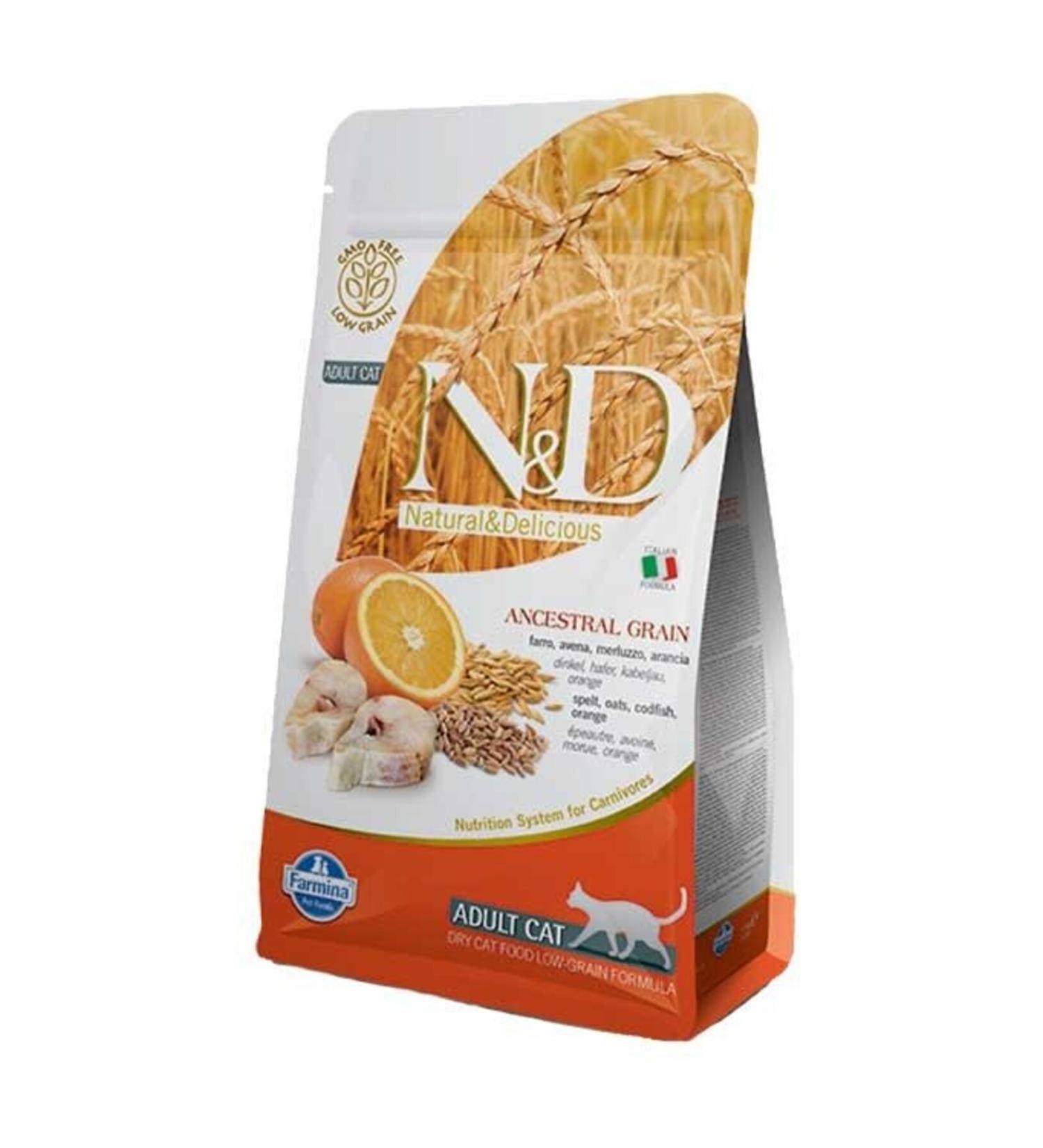 N & D Low Grain Fish Adult Cat Food 10 Kg