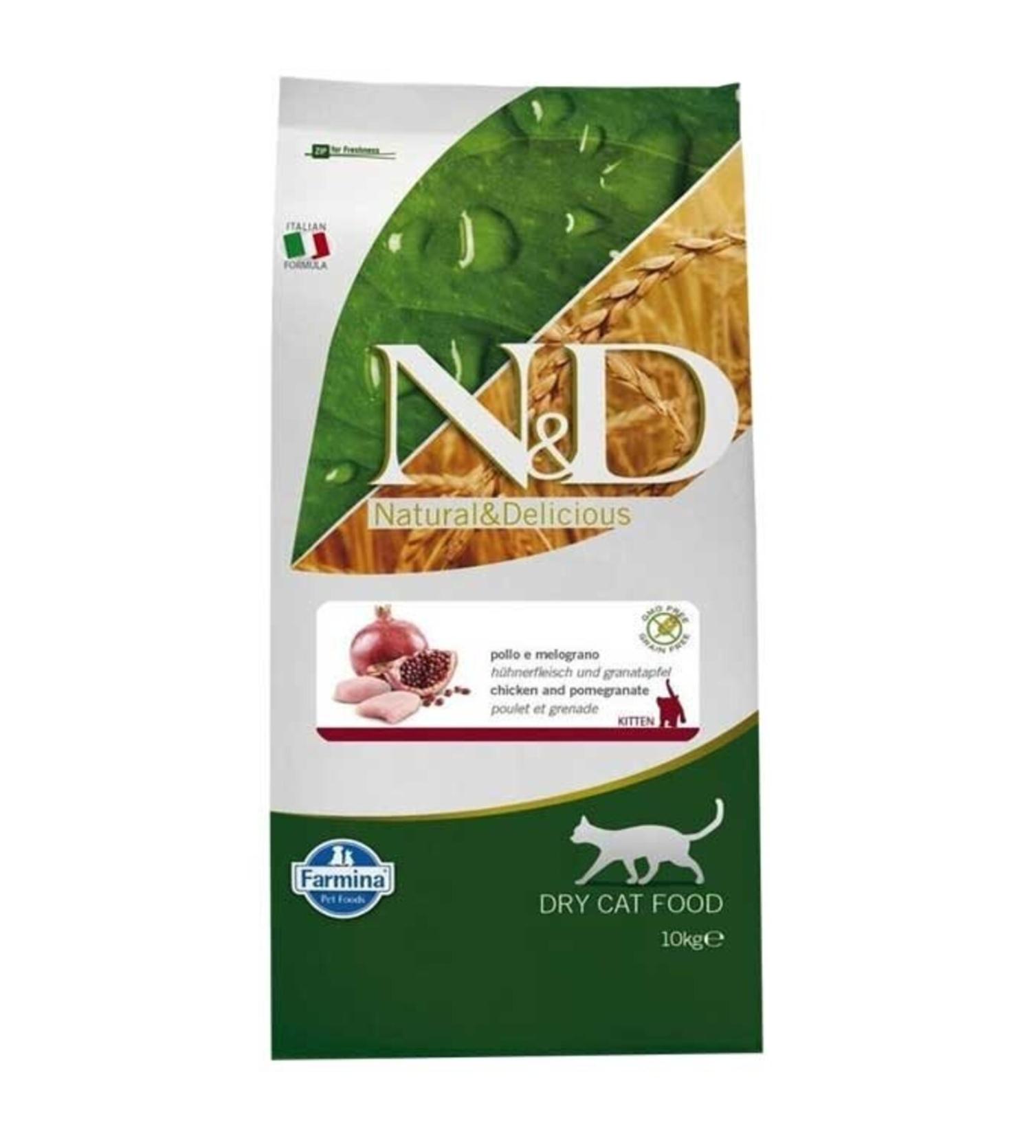 N & D Kitten Grain Free Chicken Kitten Cat Food 10 Kg