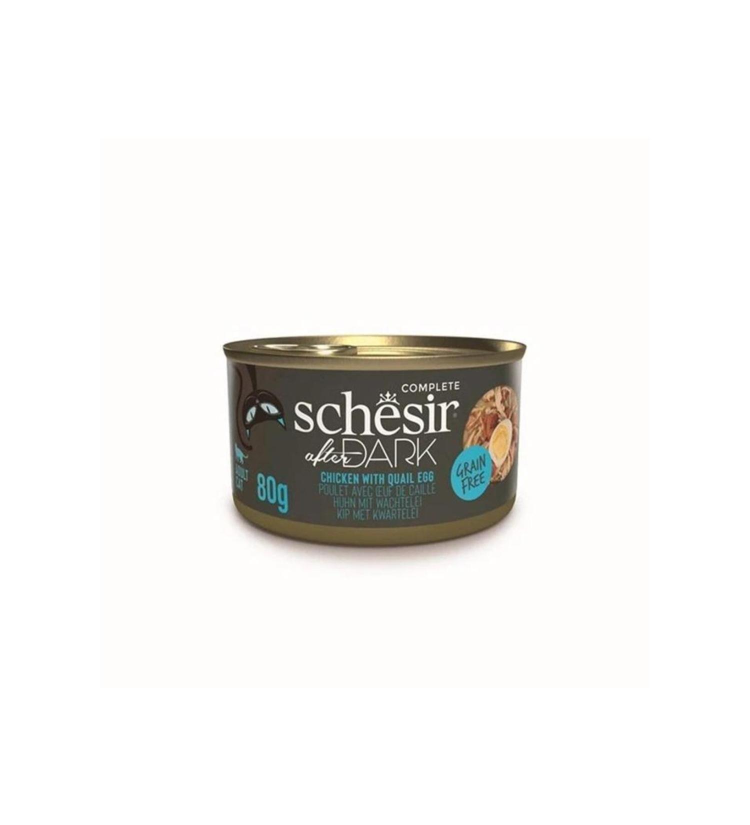 Schesir After Dark Chicken and Quail Egg Pate Canned 80g