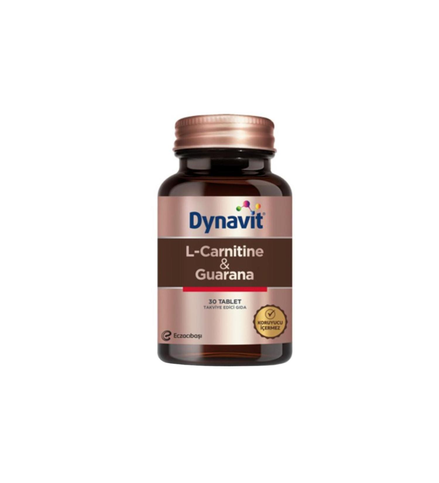 Dynavit Eczac ba L-carnitine And Guarana Food Supplement 30 Tablets